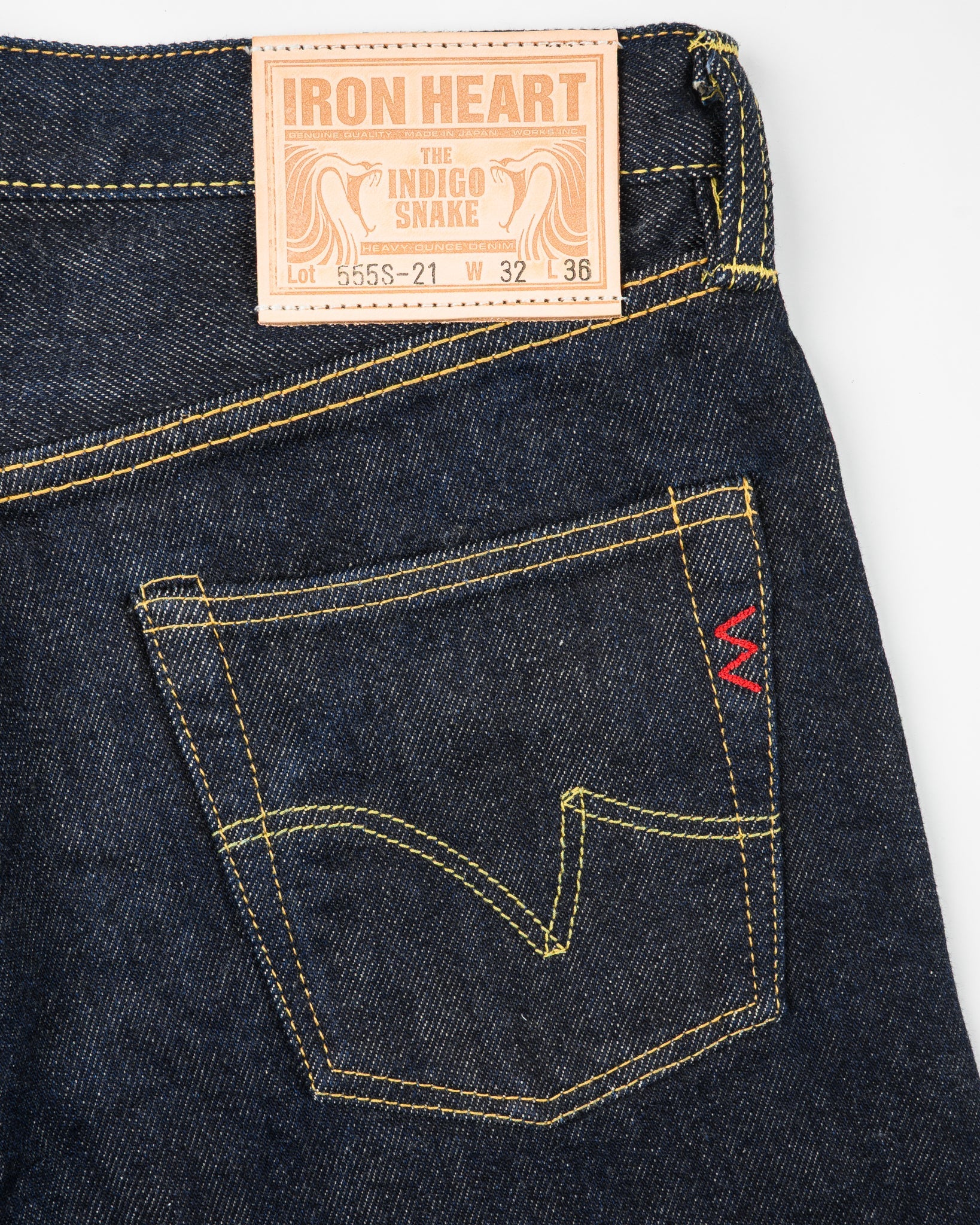 Iron Heart IH-555S-21 21oz Selvedge Denim Super Slim Cut Jeans