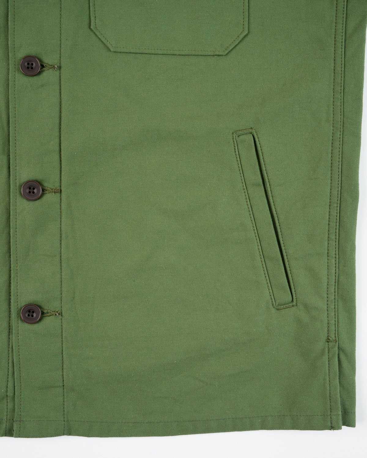 Iron Heart IHSH-451-ODG 9oz Cotton Sateen Military CPO Shirt - Olive Drab Green