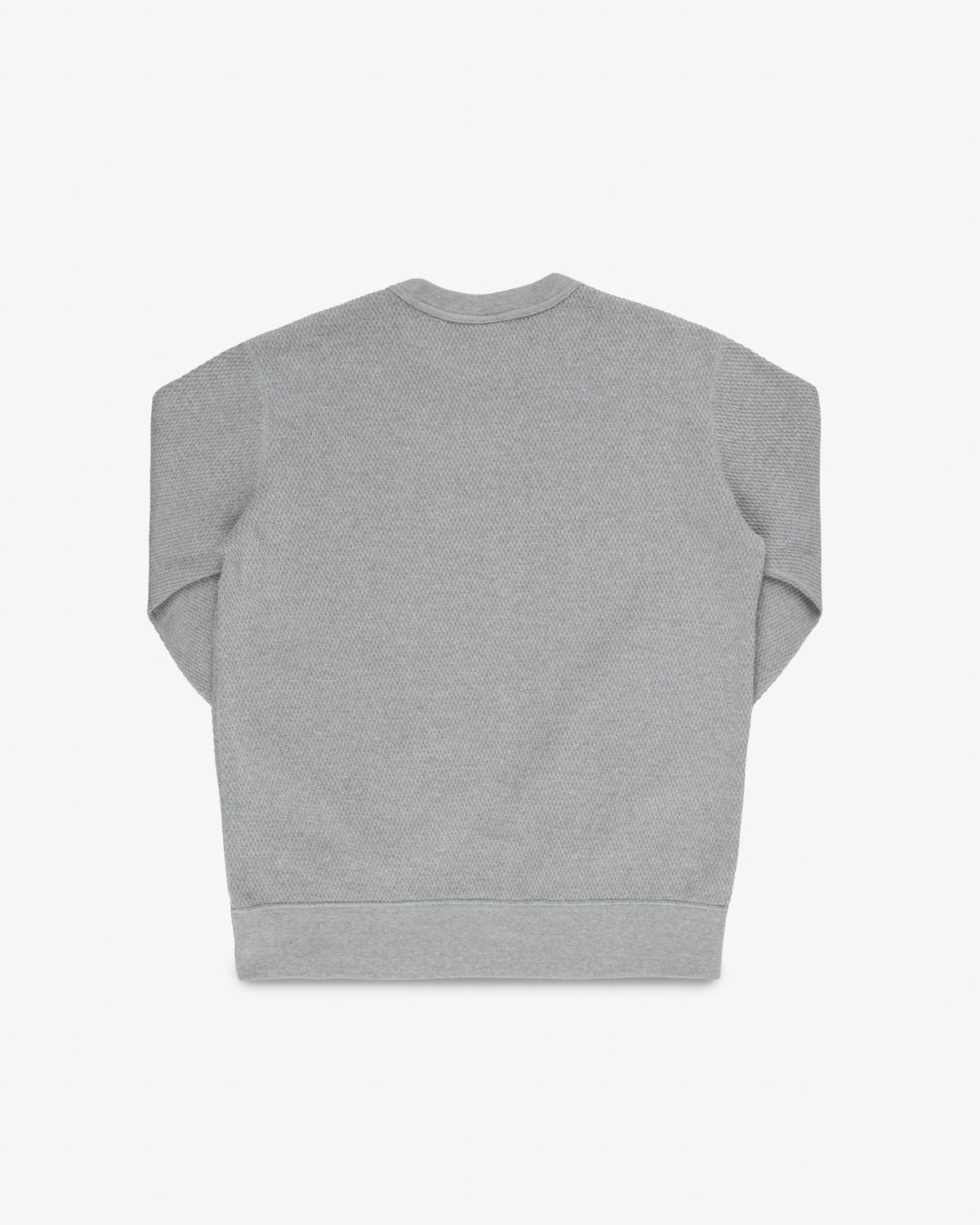 Iron Heart IHSW-86-GRY Heavyweight Thermal Crew Neck Sweater - Grey