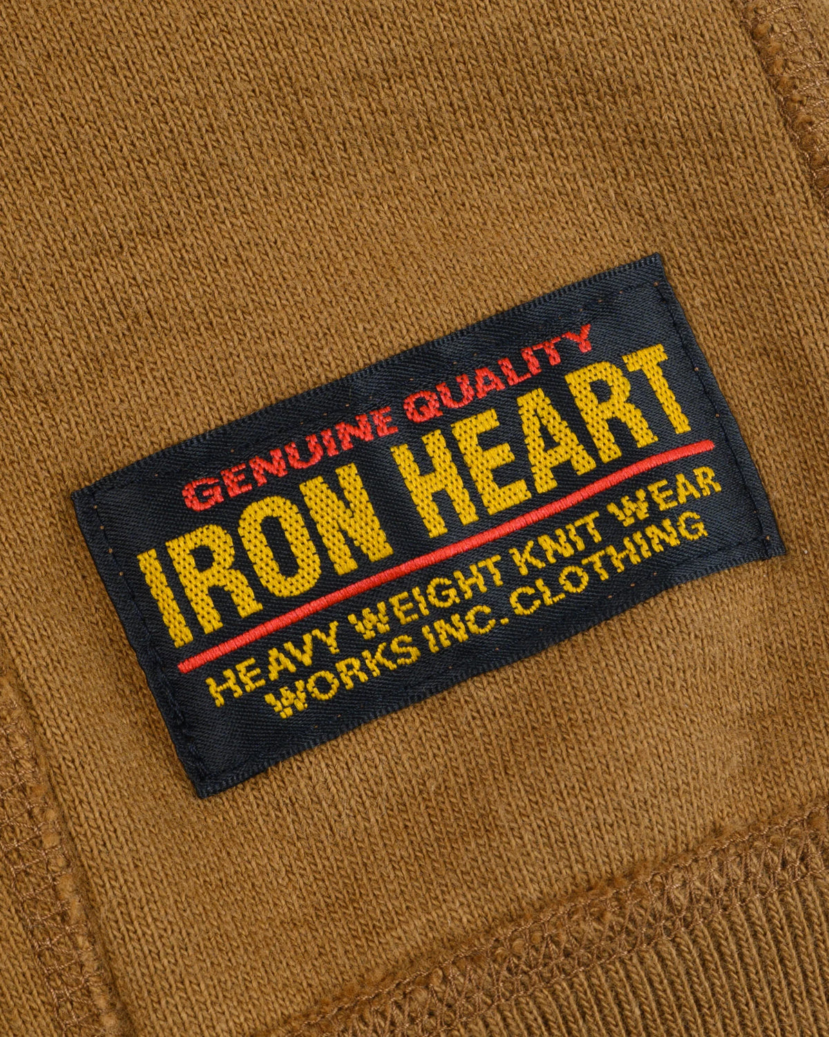 Iron Heart IHSW-82L-BRN 14oz Ultra Heavyweight Loopwheel Cotton Zip Up Hoodie - Brown