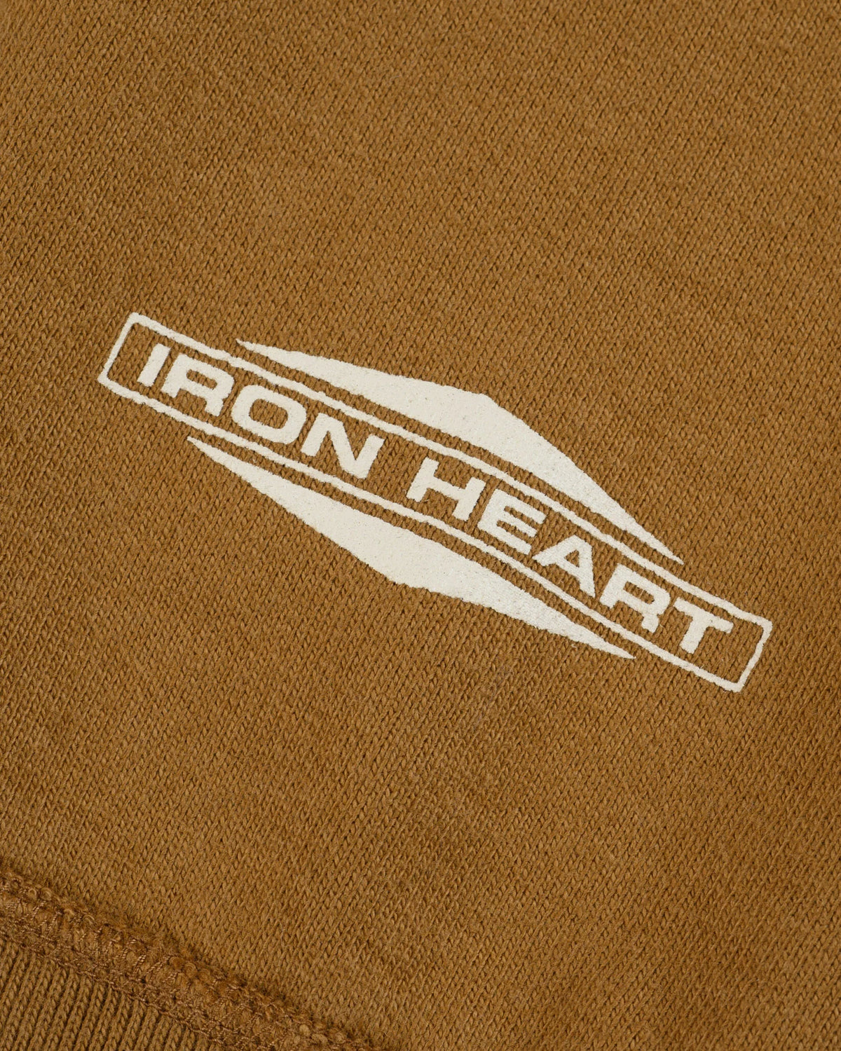 Iron Heart IHSW-82L-BRN 14oz Ultra Heavyweight Loopwheel Cotton Zip Up Hoodie - Brown