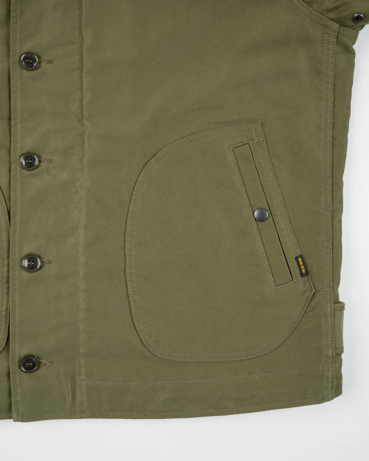 Iron Heart IHM-53-ODG 12oz Whipcord Lightweight N1 Deck Jacket - Olive Drab Green