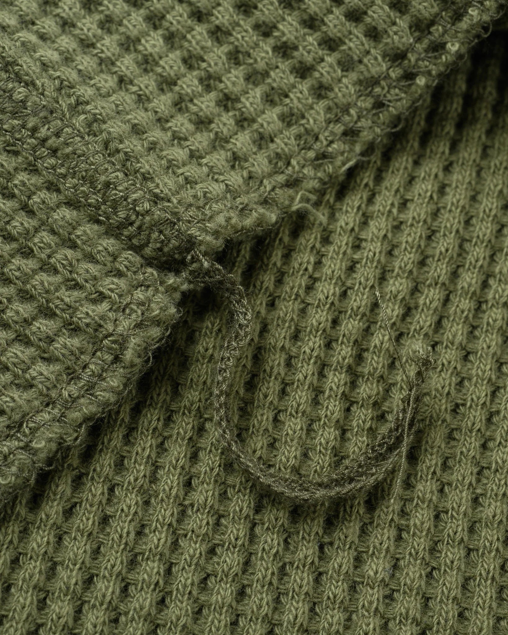 Iron Heart IHTL-1301-OLV Waffle Knit Thermal - Olive