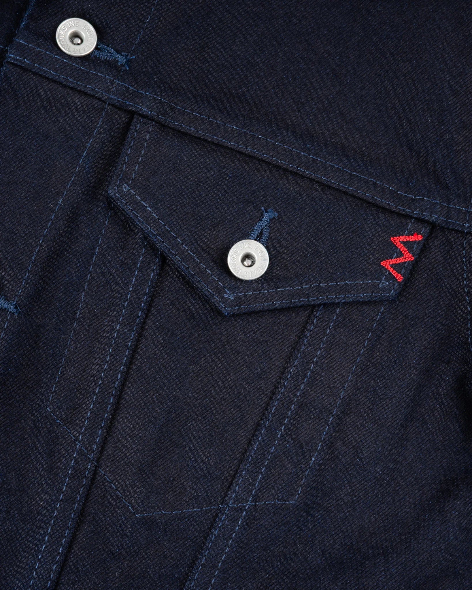 Iron Heart IH-526J-142ib 14oz Selvedge Denim Modified Type III Jacket - Indigo/Black