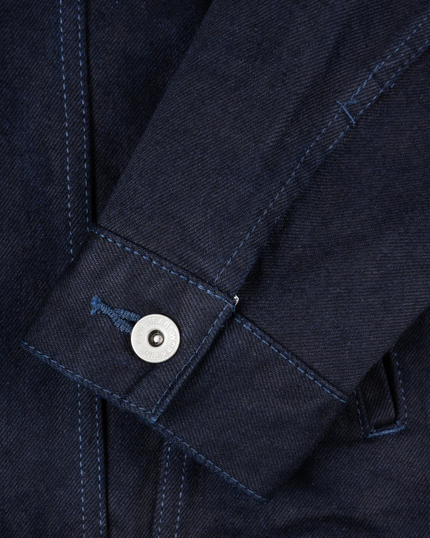 Iron Heart IH-526J-142ib 14oz Selvedge Denim Modified Type III Jacket - Indigo/Black