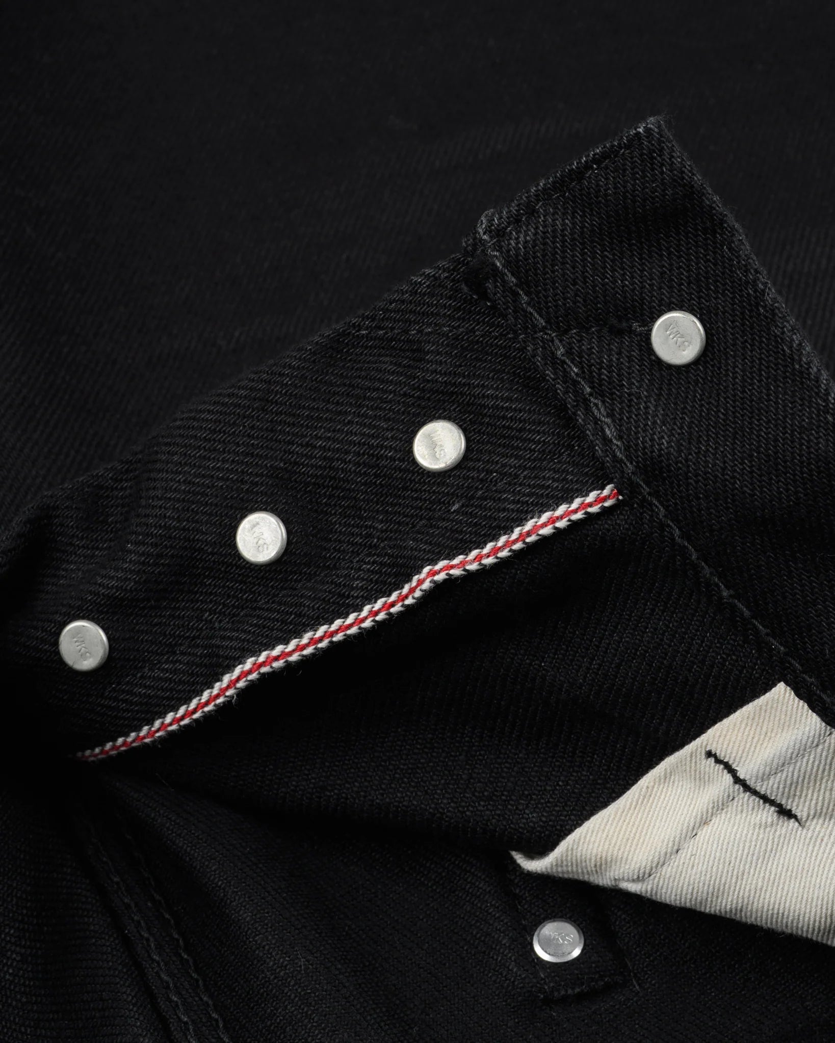 Iron Heart IH-888S-SBG 21oz Selvedge Denim Relaxed Tapered Cut Jeans - Superblack (Fades To Grey)