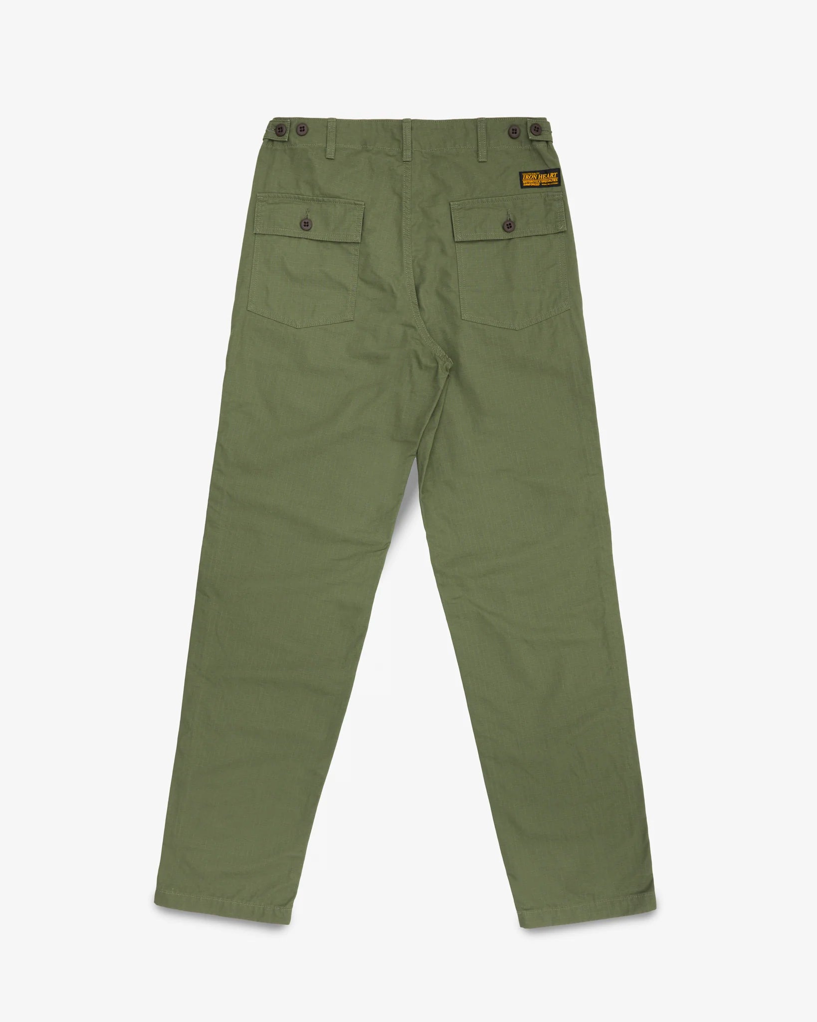 Iron Heart IH-747-GRN 8oz Ripstop Baker Pants - Army Green