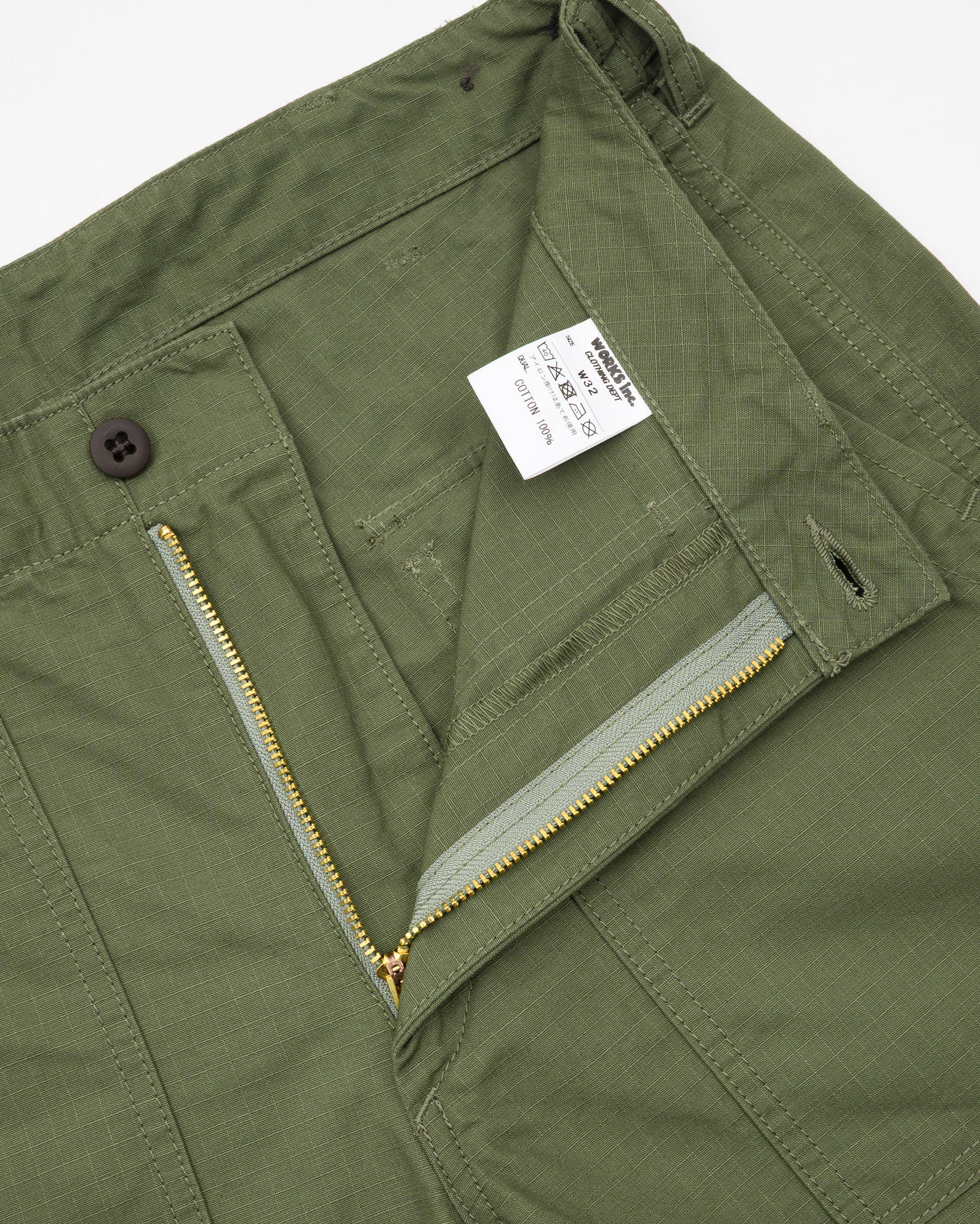 Iron Heart IH-747-GRN 8oz Ripstop Baker Pants - Army Green