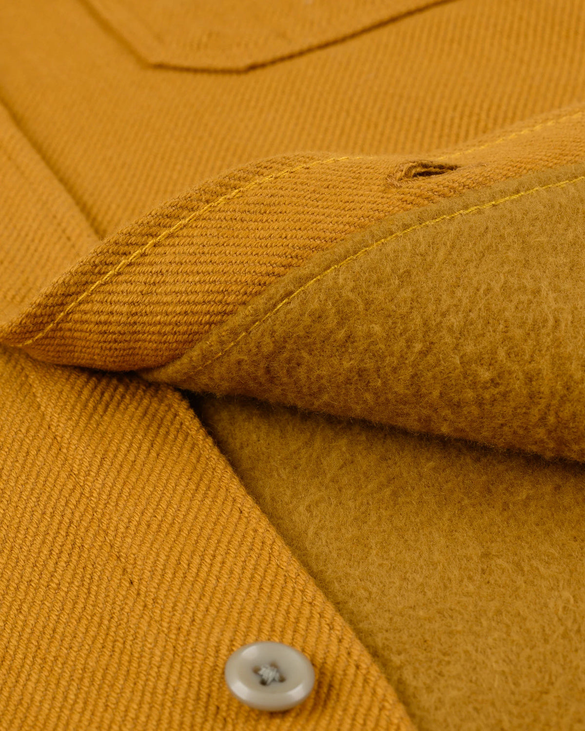 Iron Heart IHSH-452-CAM Ultra Heavy Flannel Work Overshirt - Overdyed Camel