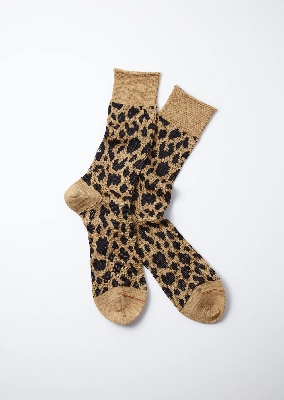 Rototo Leopard Mini Crew Socks