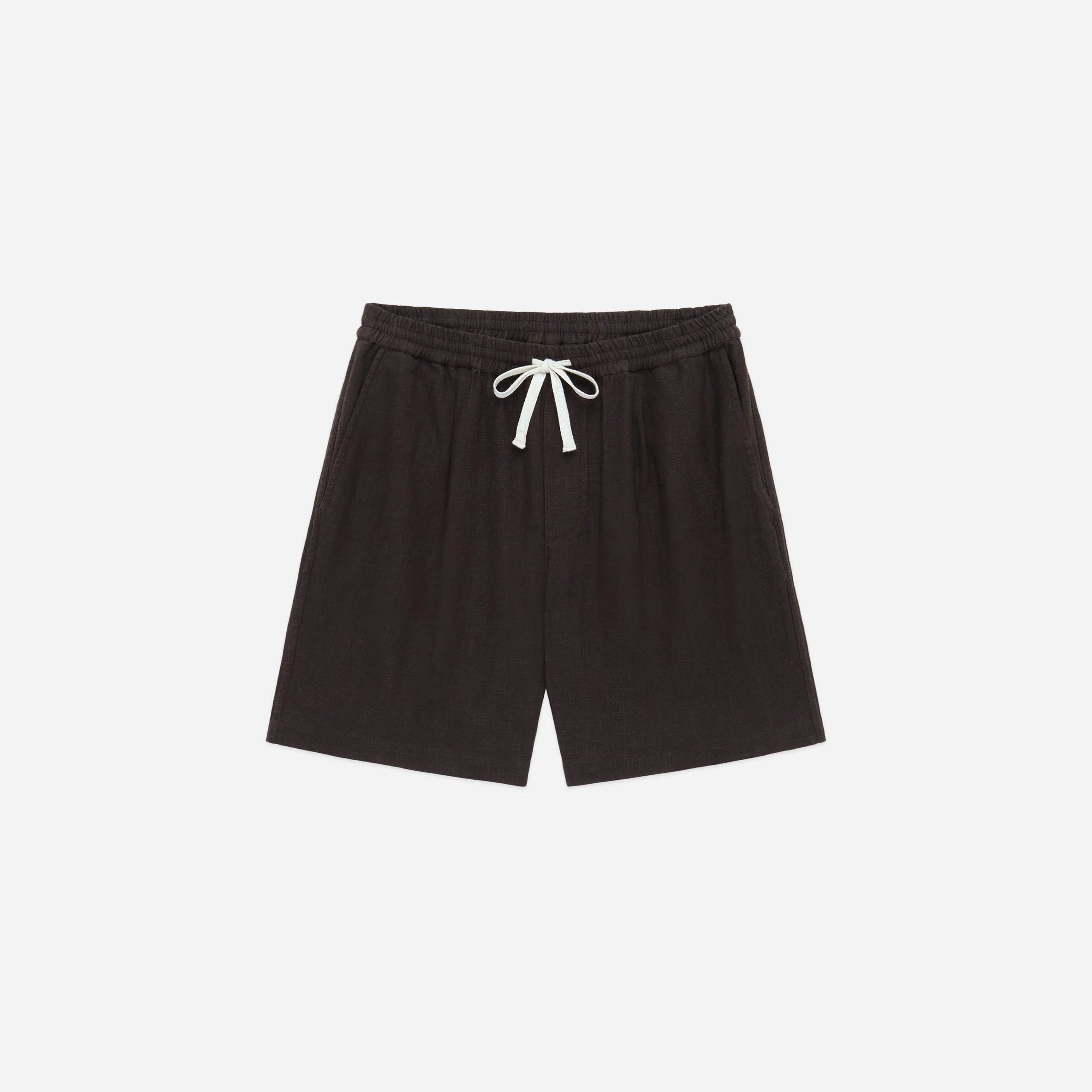 3sixteen Drawstring Short - Chocolate Linen
