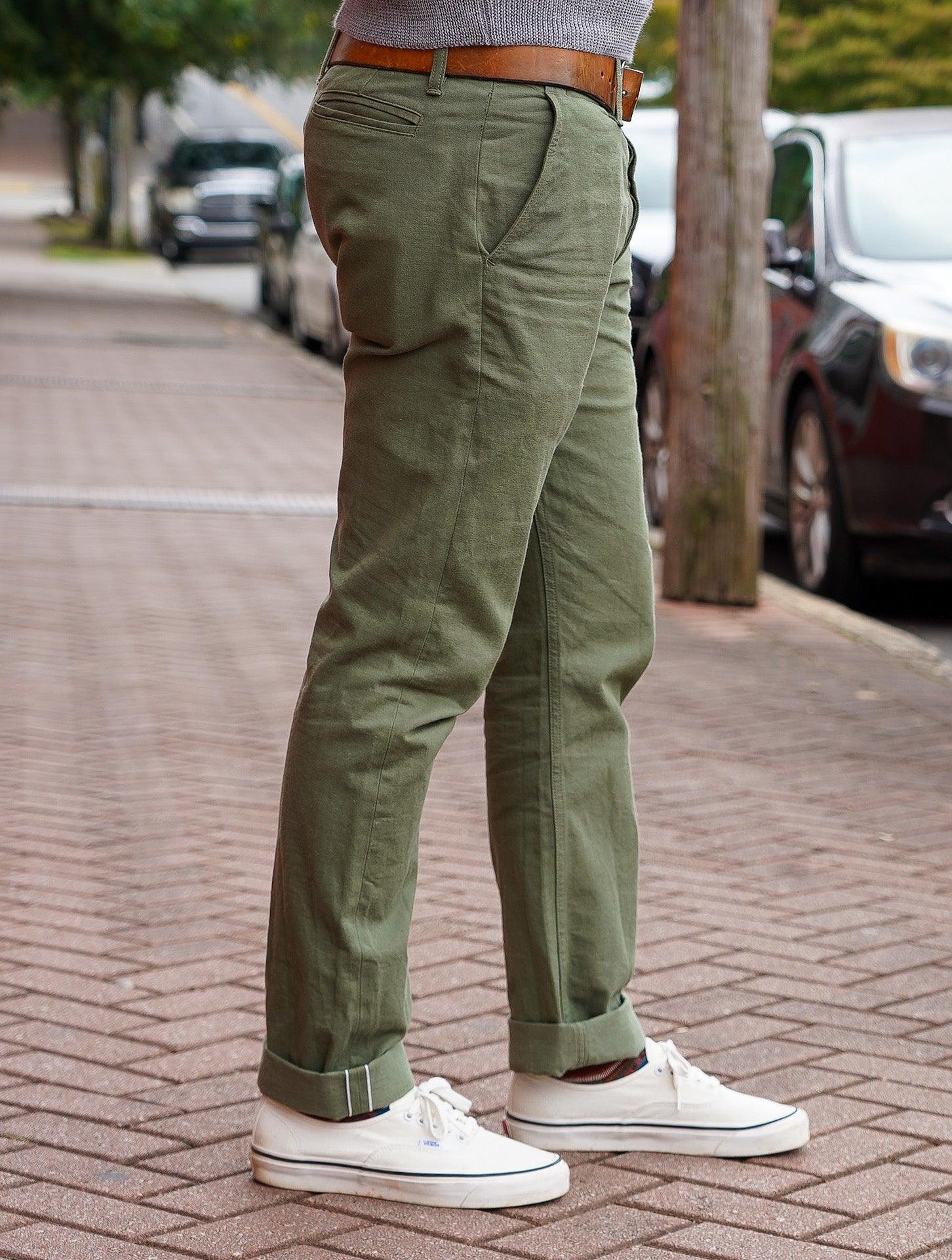 CH-55x Olive Selvedge Chino - Guilty Party