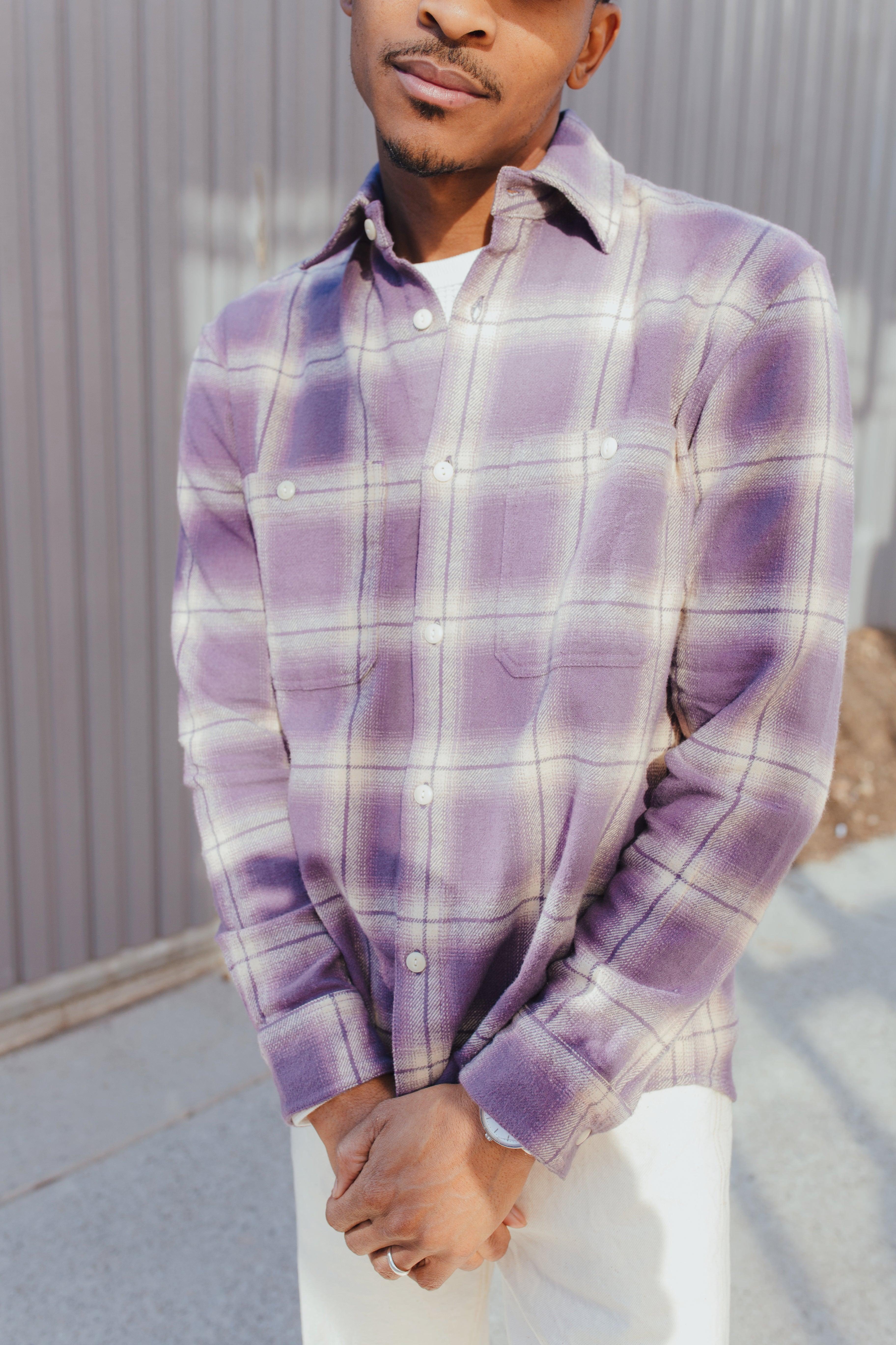 3sixteen Utility Flannel - Faded Lilac - Guilty Party