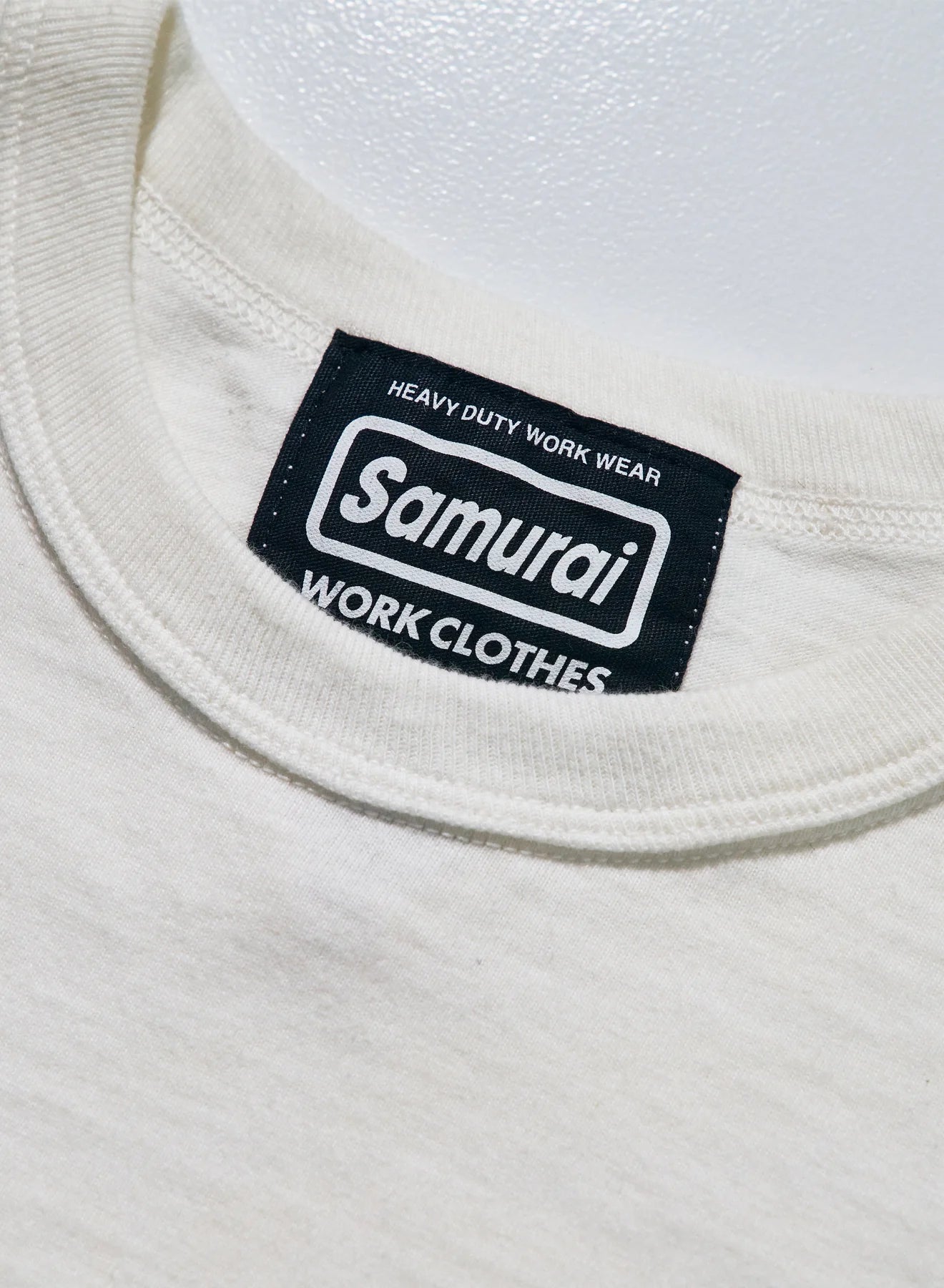 Samurai SWCT-101L Heavy Weight Pocket T-Shirt (Longer Length) - White