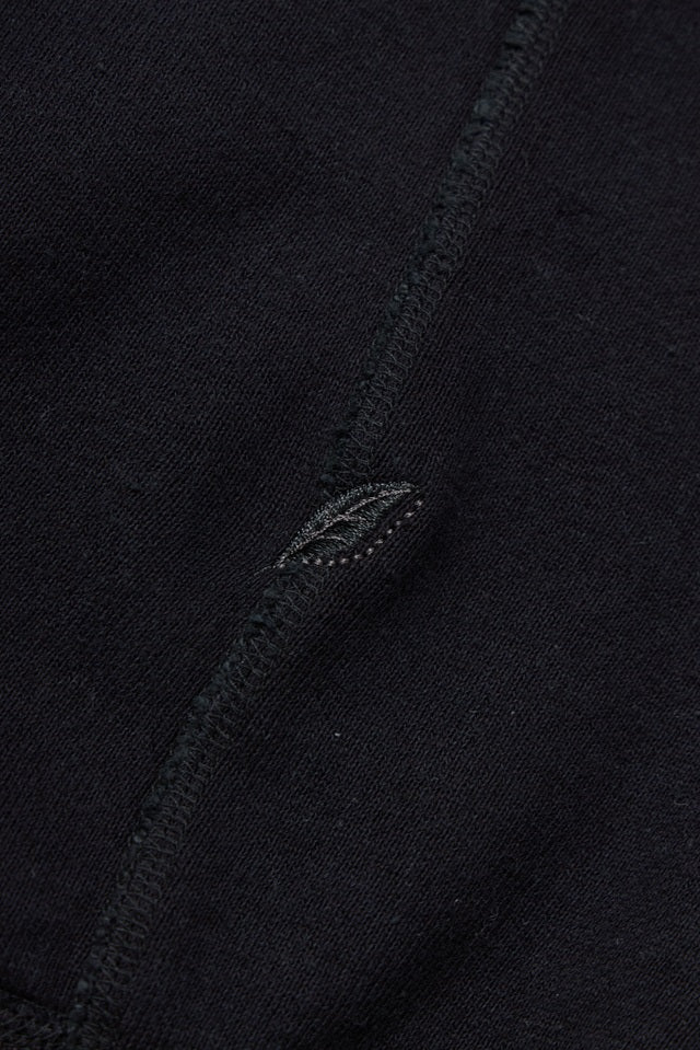 Pure Blue Japan 5409-IDBK Indigo Dyed Sweatshirt - Overdyed Black