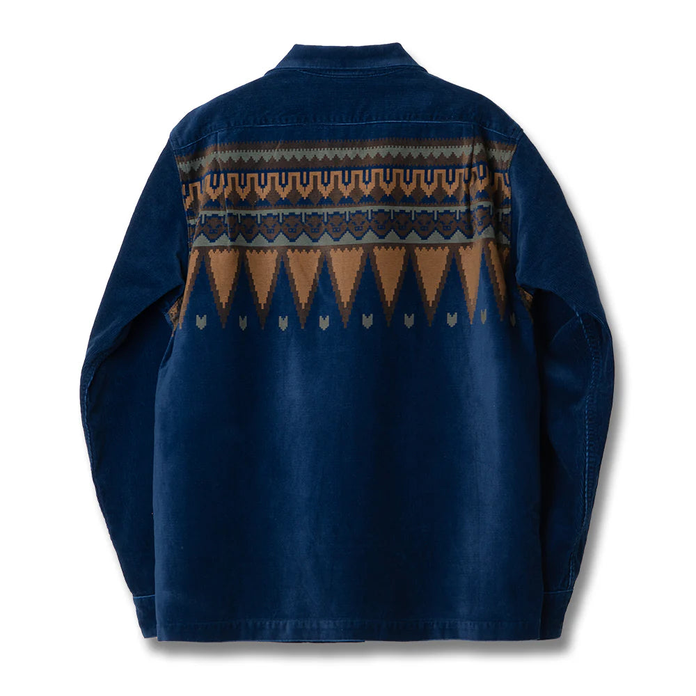 Studio D'Artisan 5731 Native Corduroy Shirt - Indigo