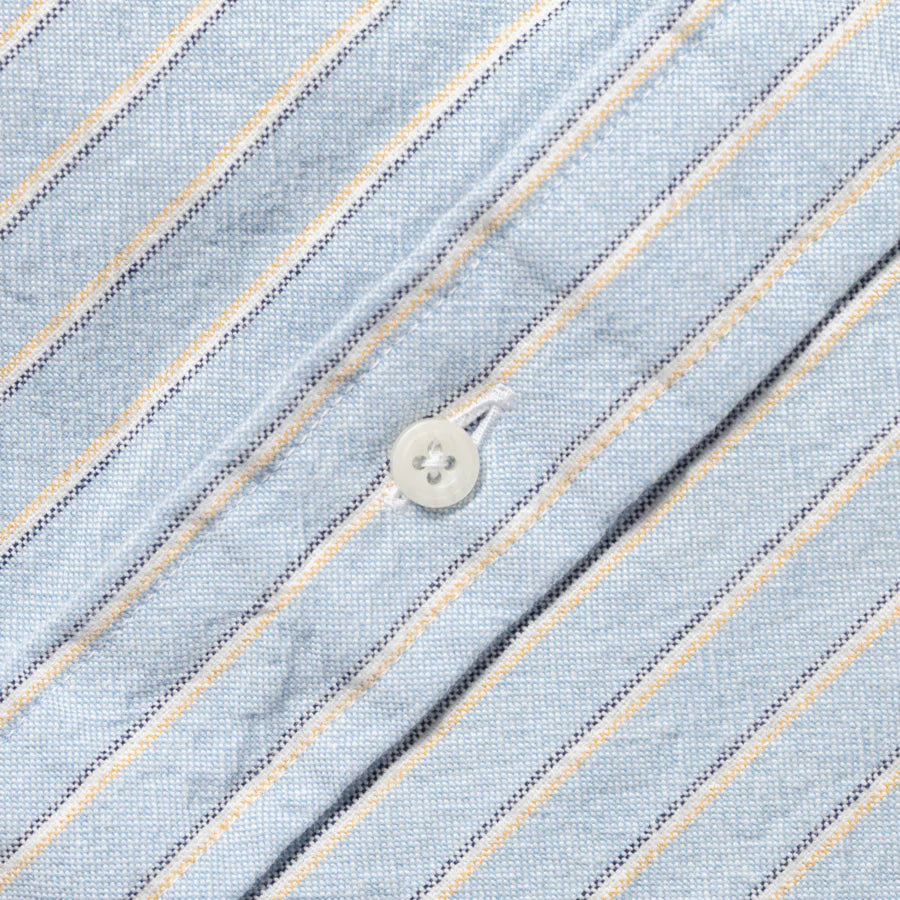 Gitman Vintage Japanese Oxford Shirt - Blue Striped