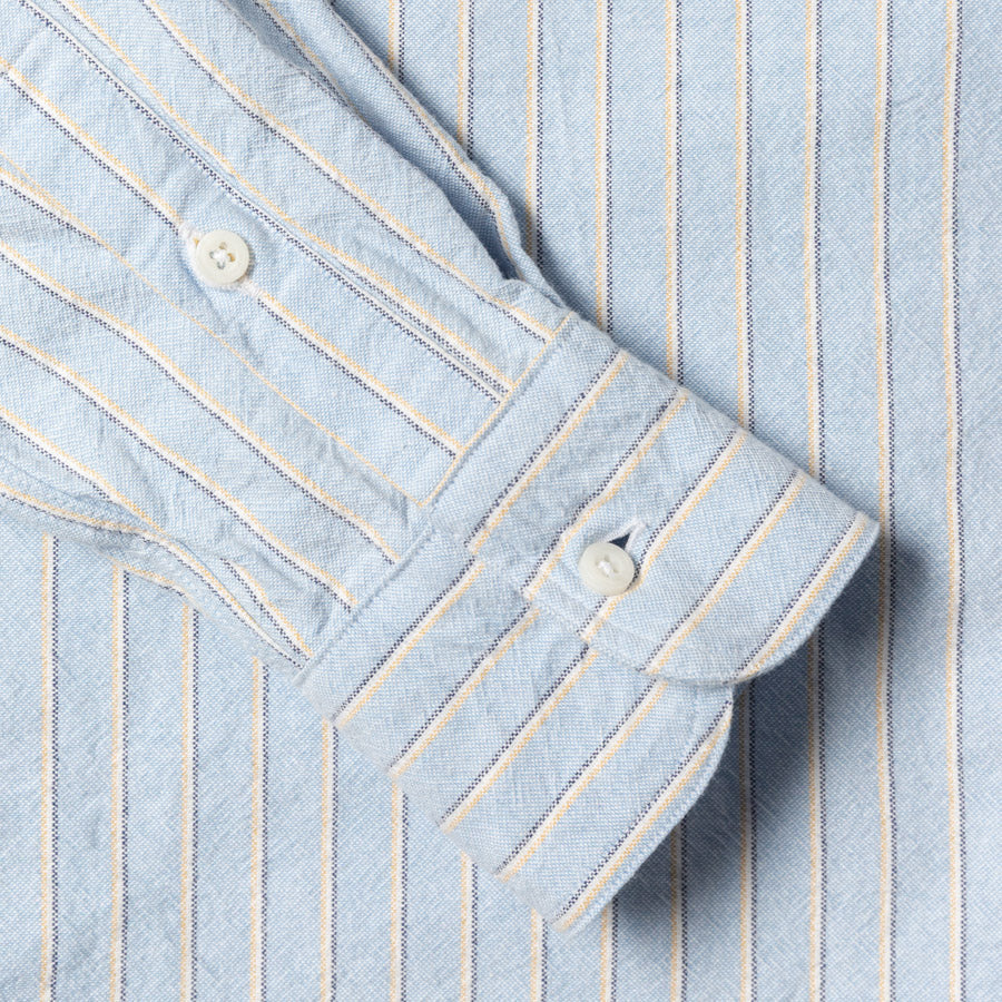 Gitman Vintage Japanese Oxford Shirt - Blue Striped