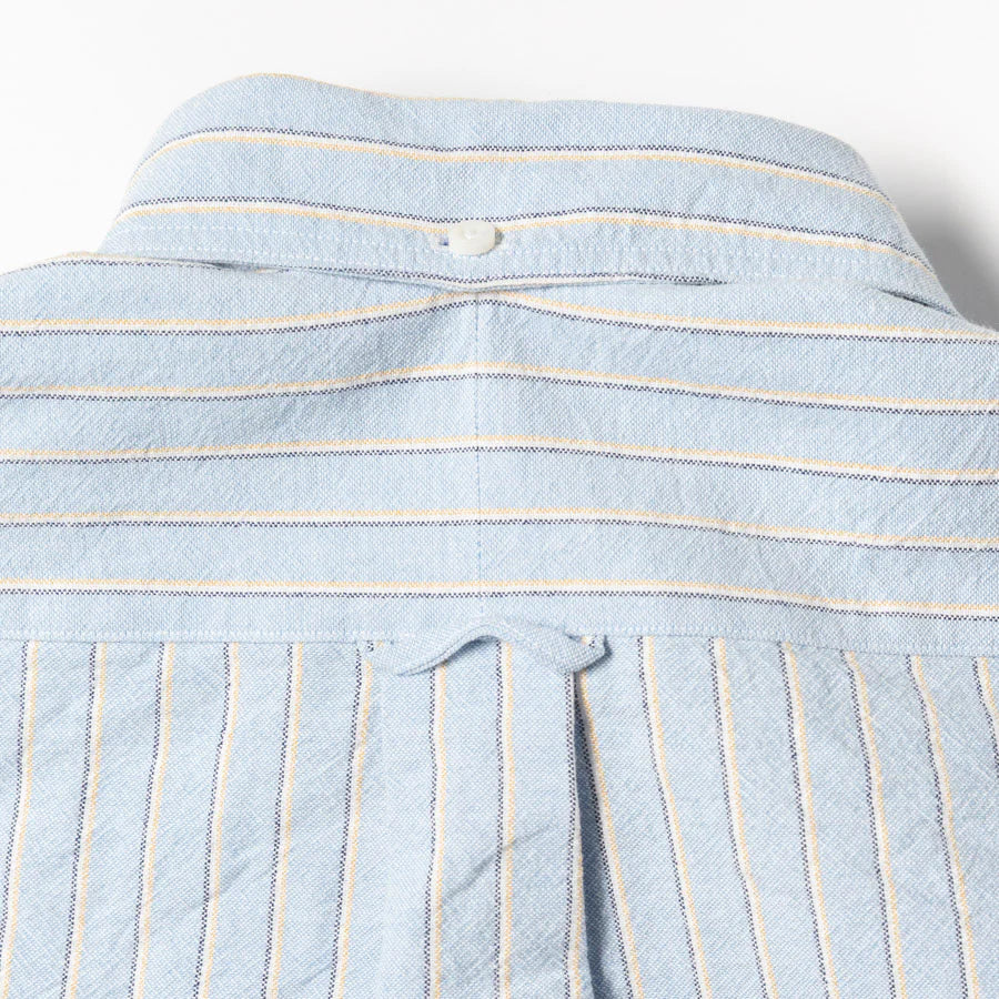 Gitman Vintage Japanese Oxford Shirt - Blue Striped