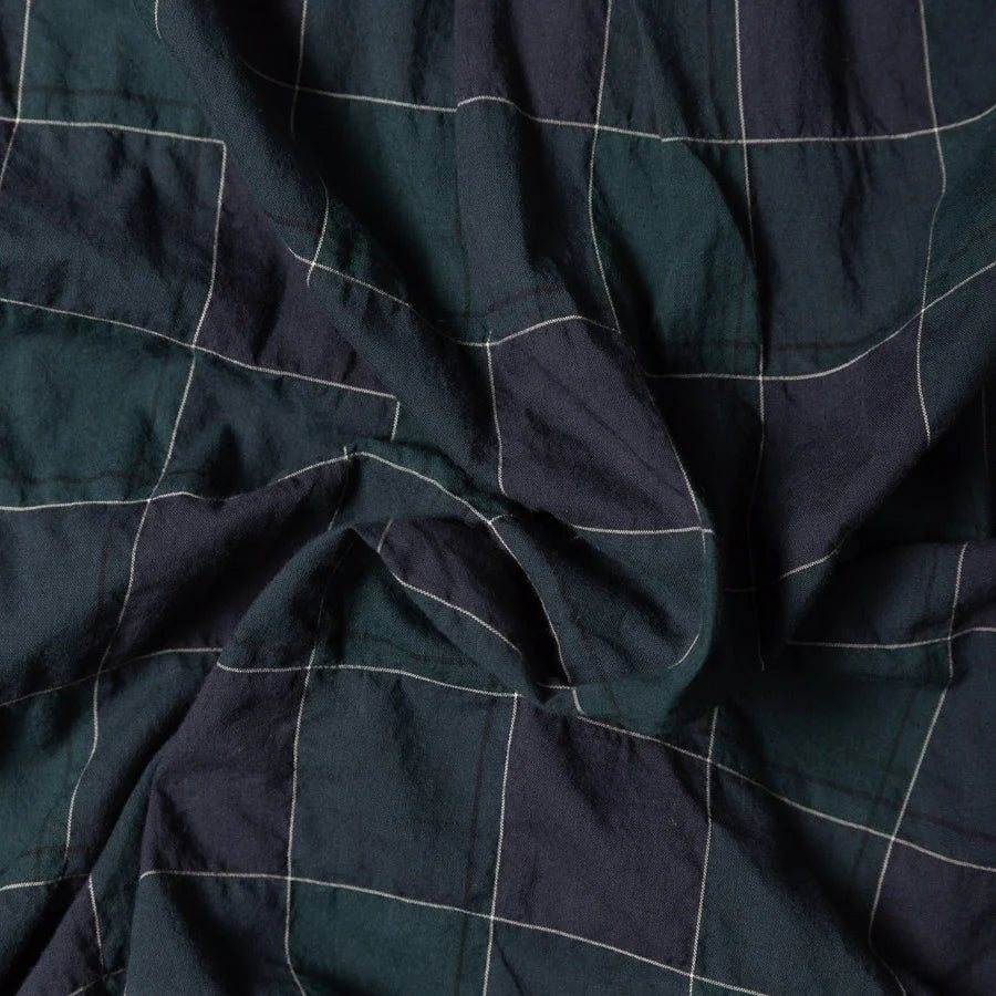 Gitman Vintage Checked Organic Cotton Shirt - Navy
