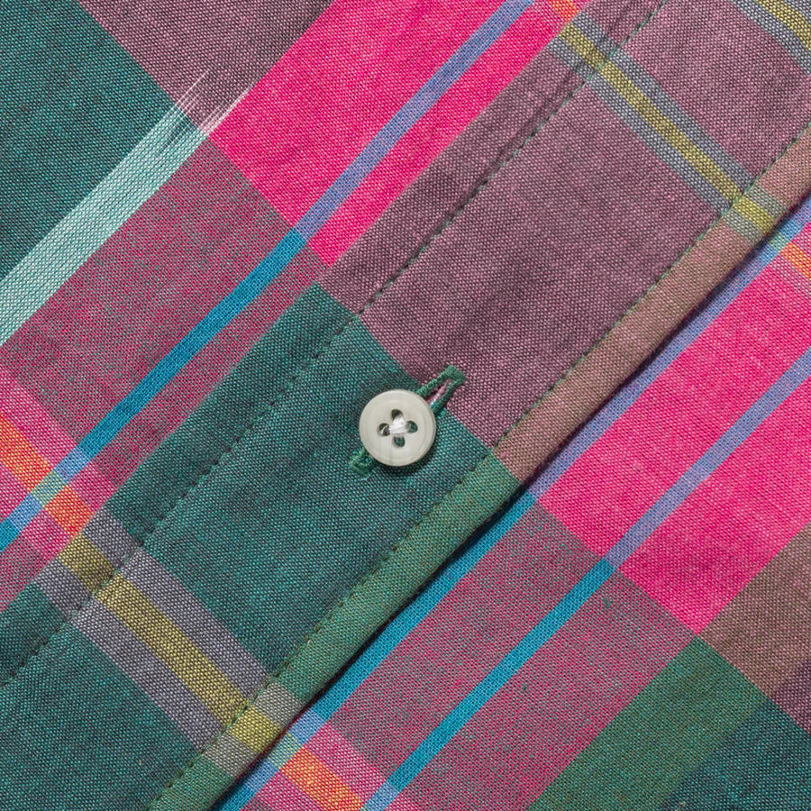 Gitman Vintage Original Madras Shirt - Plum Ikat