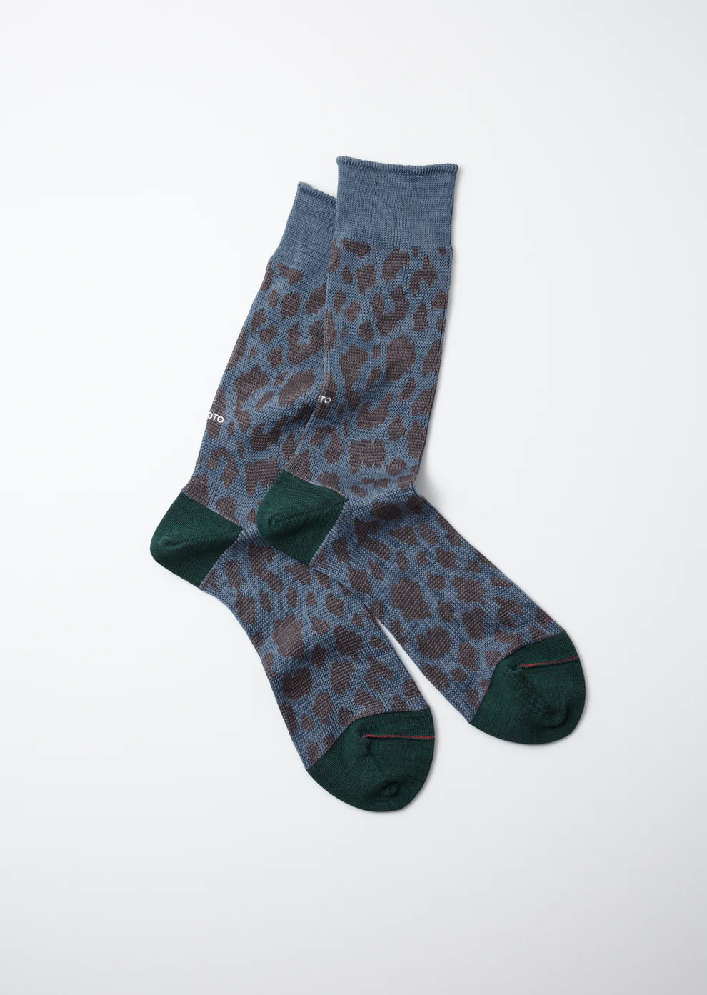 Rototo Leopard Mini Crew Socks