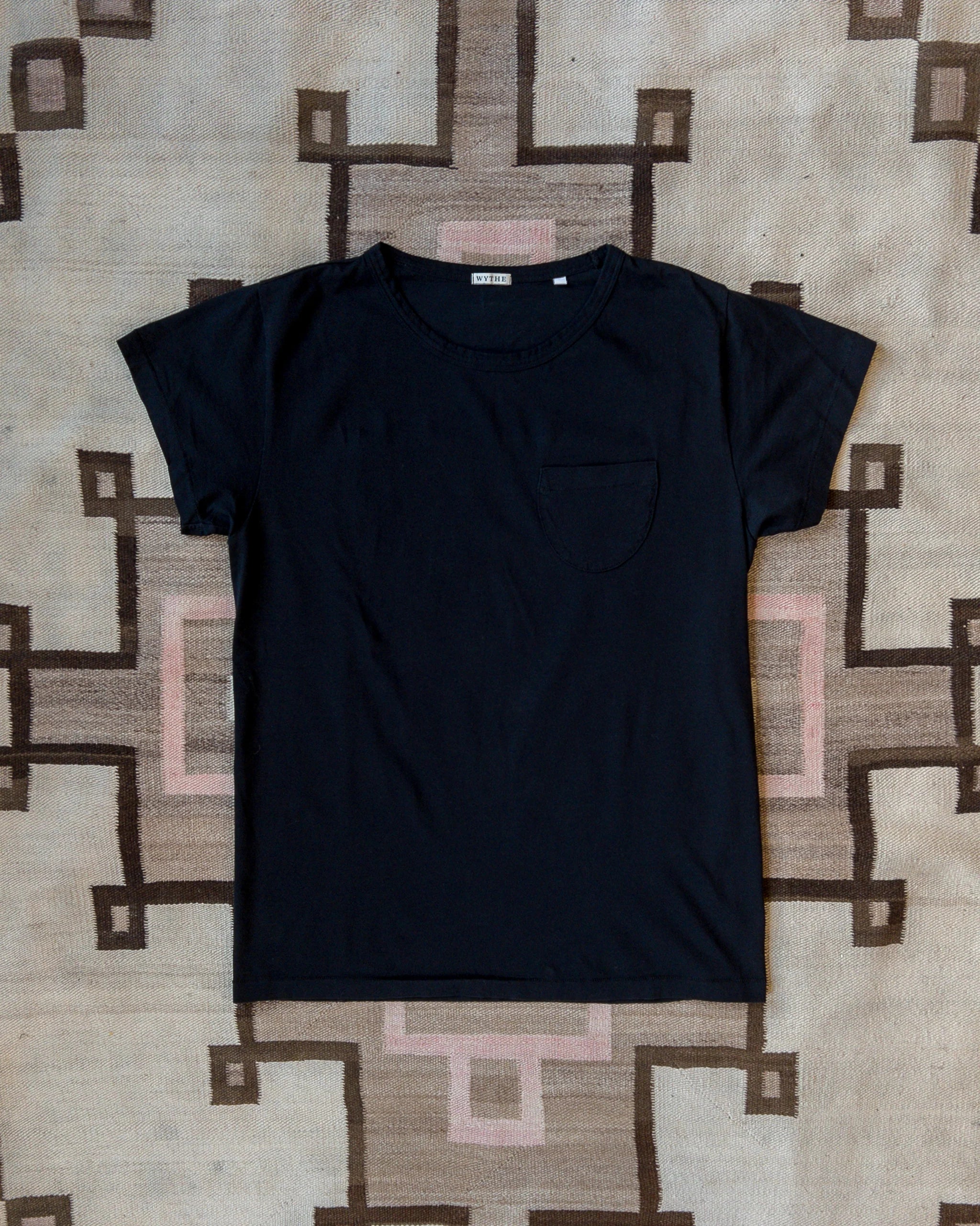 Wythe Tubular Pocket Tee Shirt - Deep Black