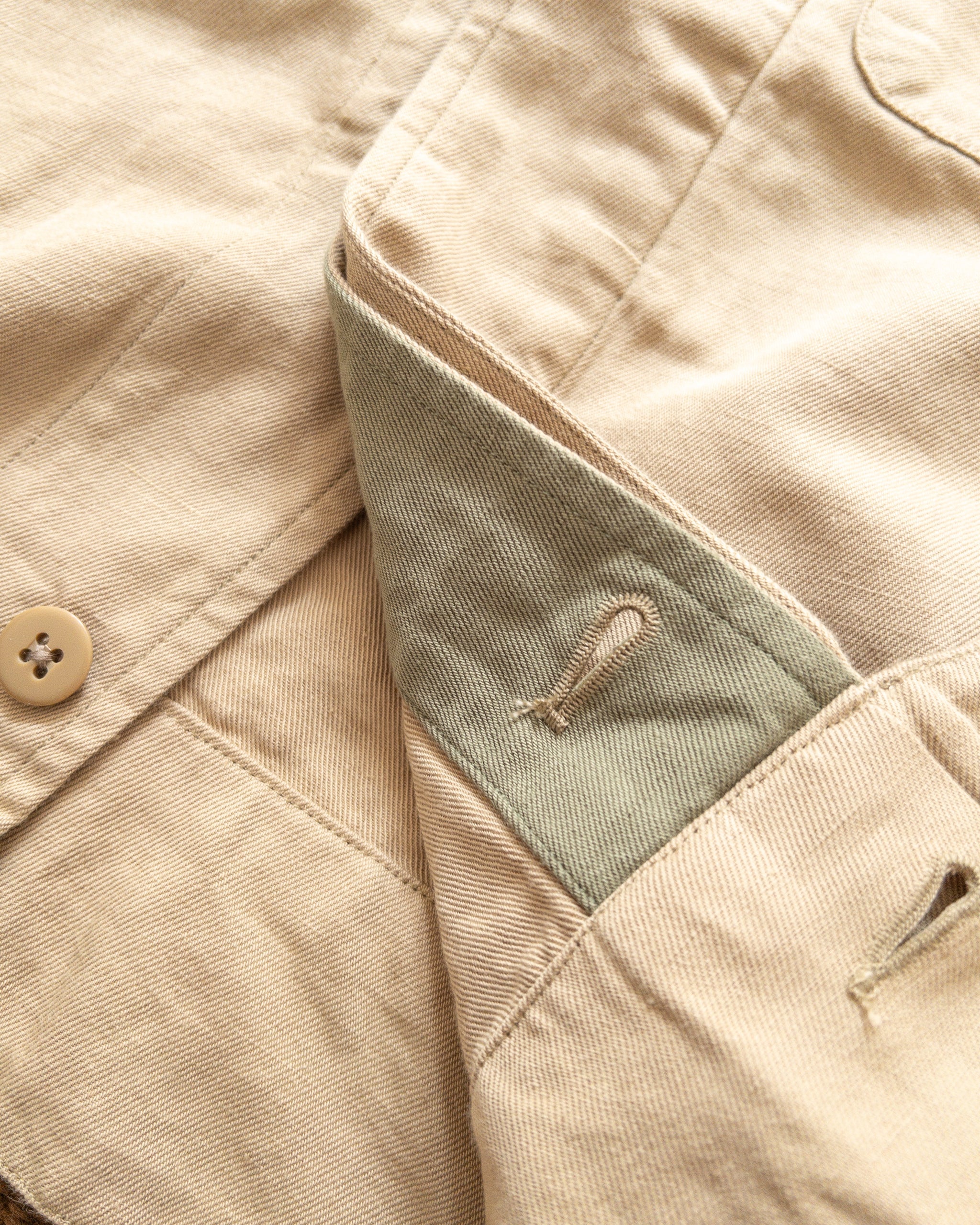Wythe Cotton/Linen Twill Daytripper Jacket - Camp Khaki