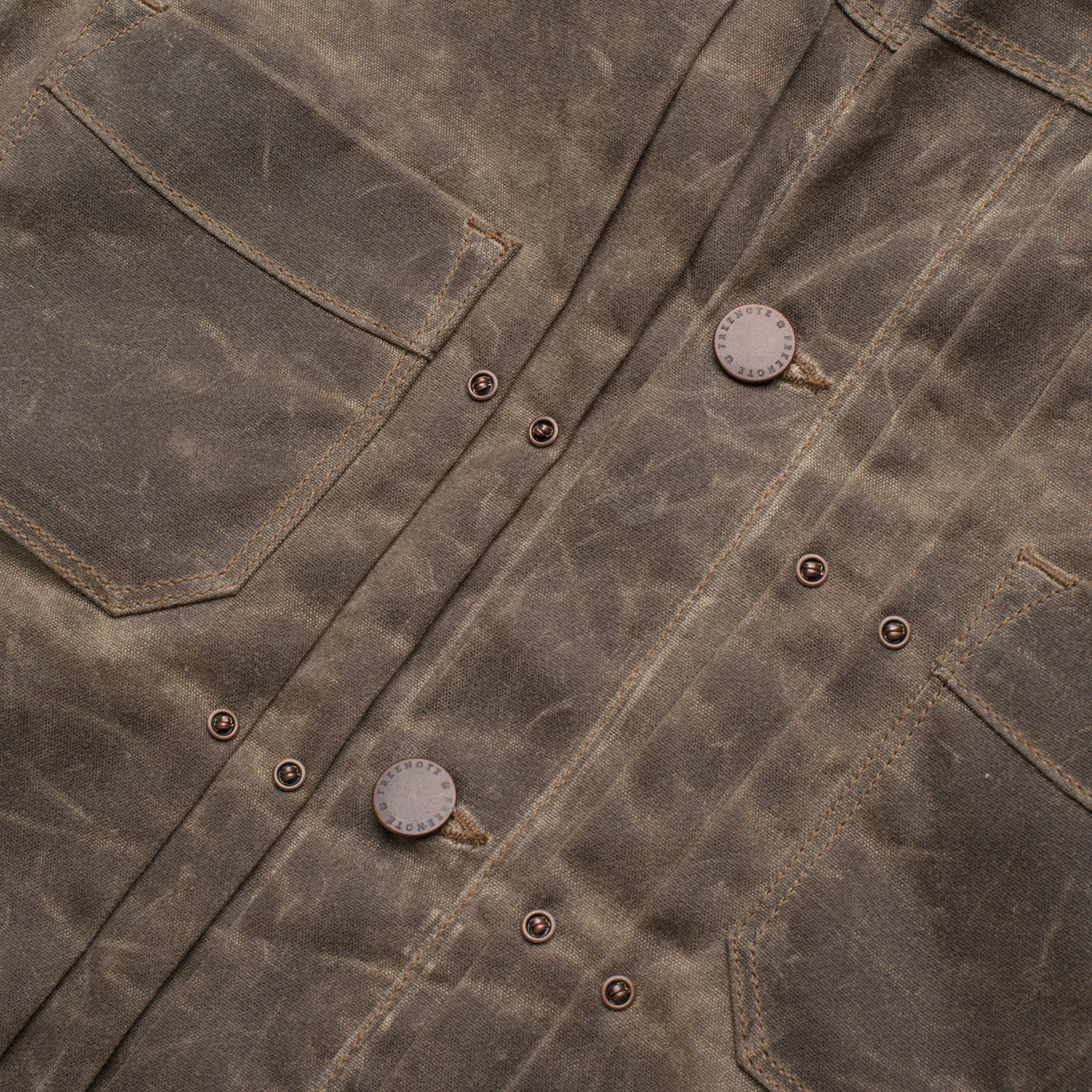 Freenote Cloth RJ-1 Riders Jacket Waxed Canvas - Oak
