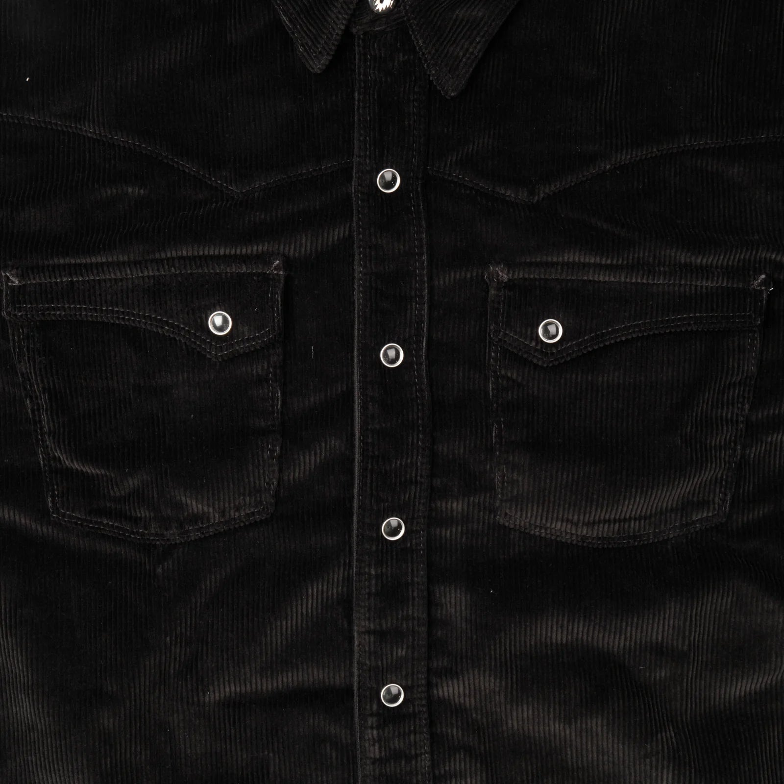 Freenote Cloth Calico Western Shirt - Black Corduroy