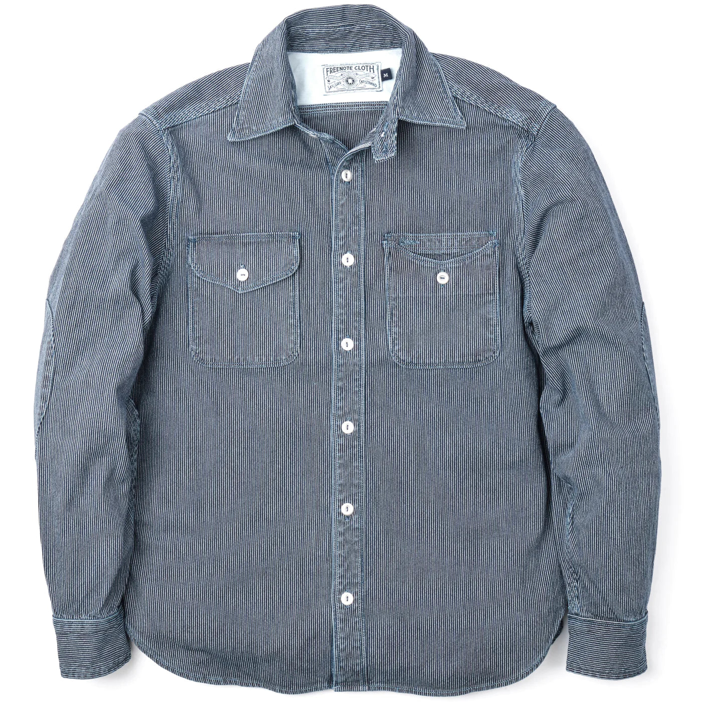 Freenote Cloth Lambert Shirt - Stone Washed Stripe