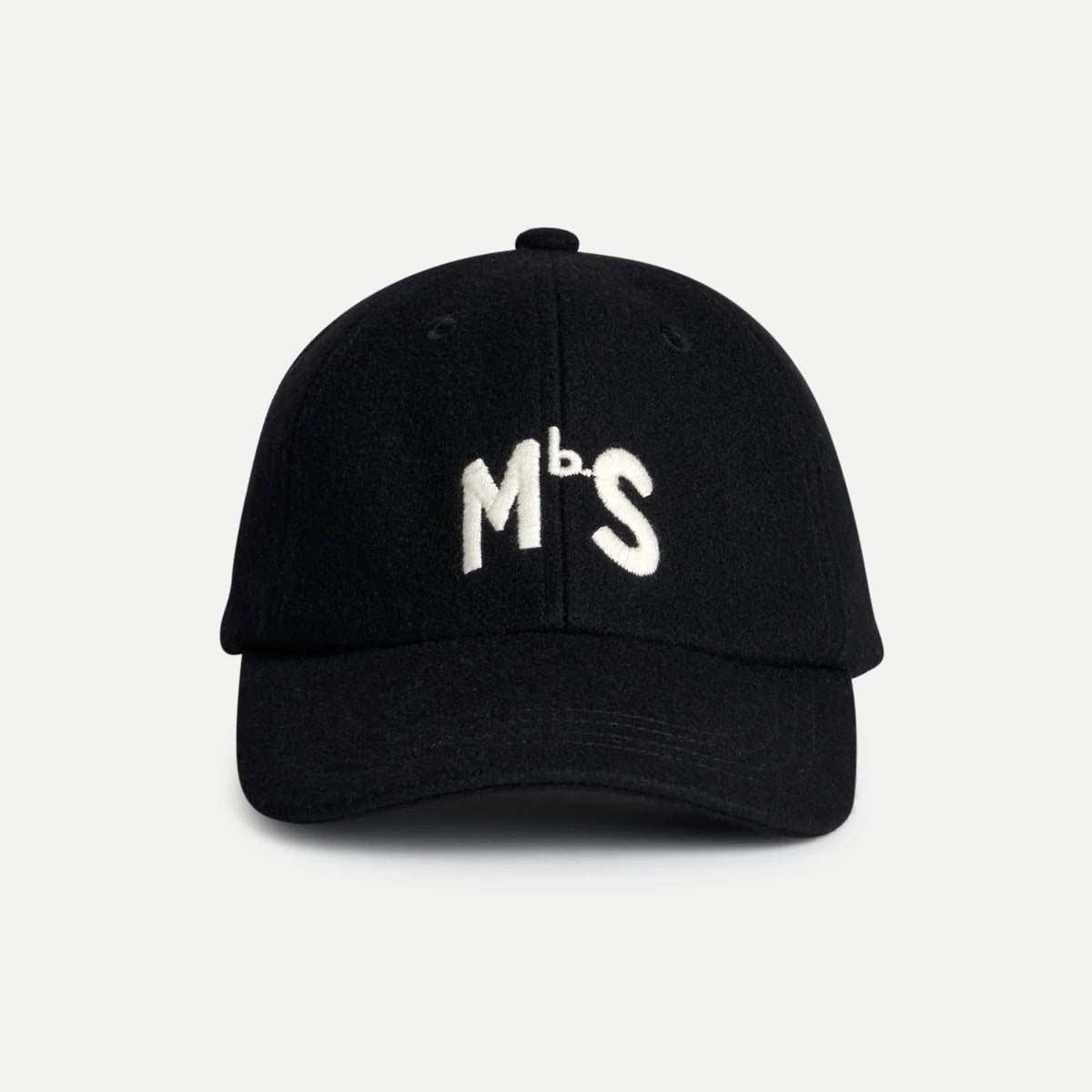 Merz b. Schwanen Wool WbS Logo Cap - Deep Black