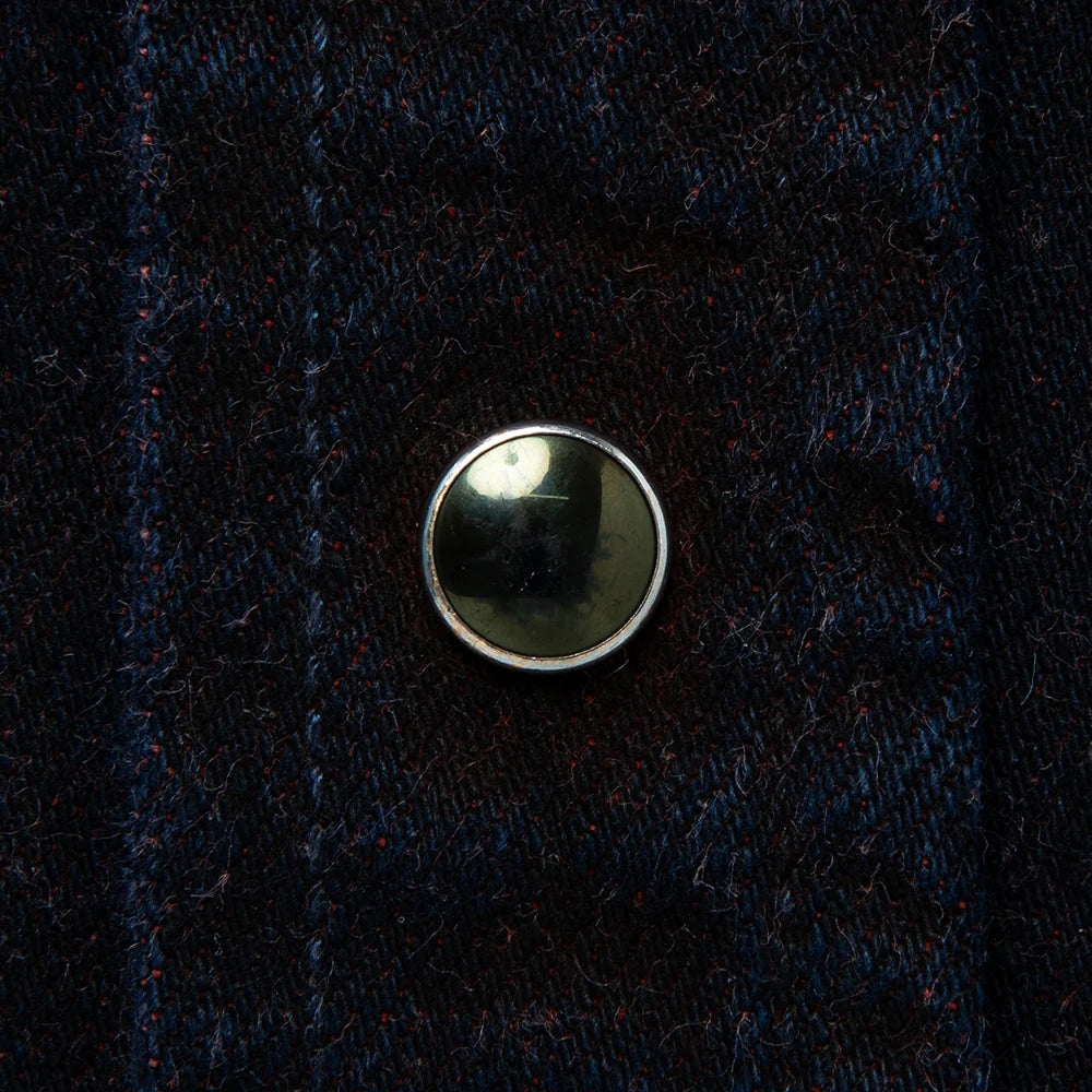 Studio D'Artisan D5727 Bengala Dyed Denim Western Shirt - Red