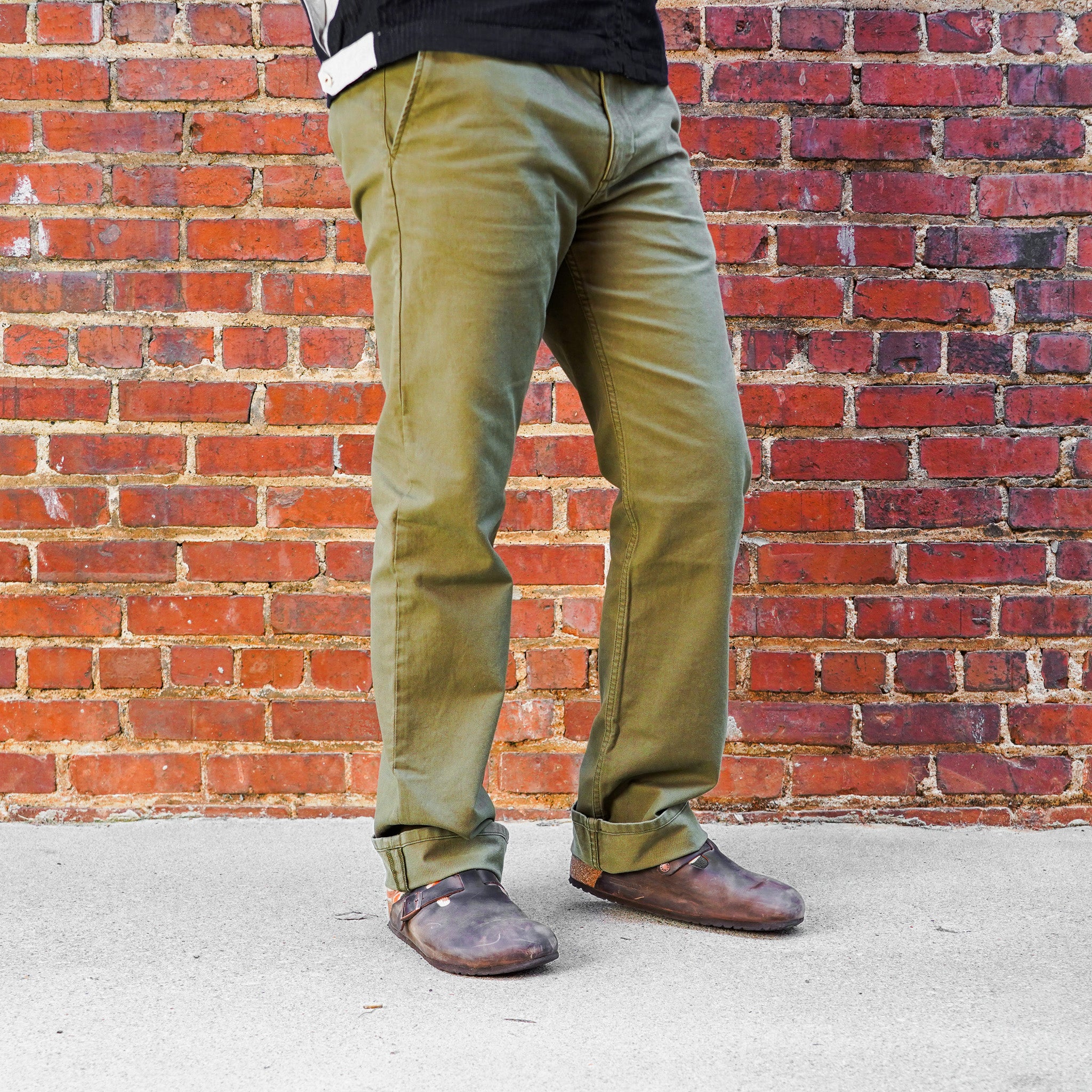 Freenote Cloth Deck Pant Straight Fit - Olive