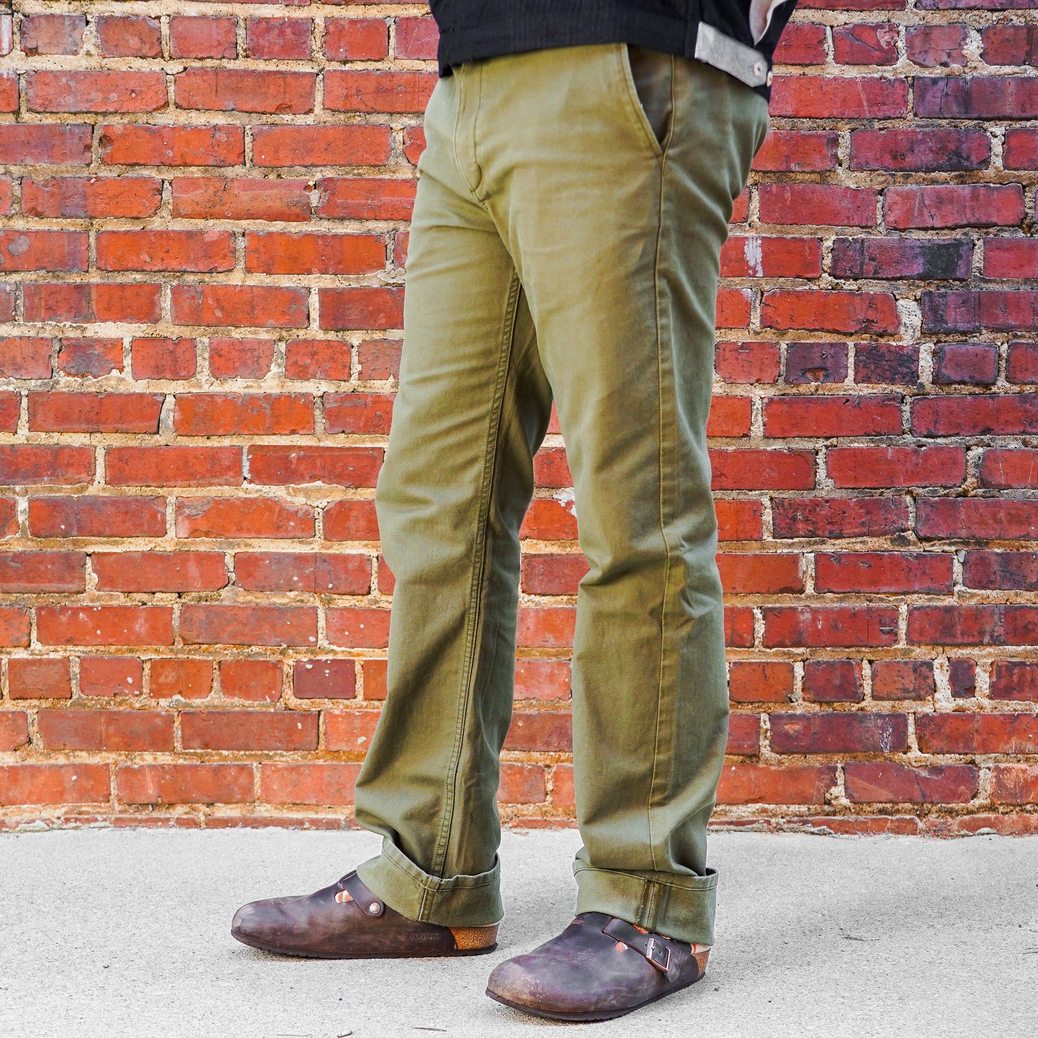 Freenote Cloth Deck Pant Straight Fit - Olive