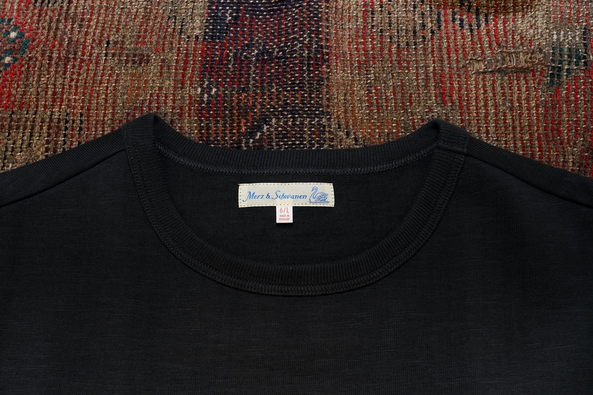 Merz b. Schwanen 2S14 Loopwheeled Relaxed Fit Heavyweight T-Shirt - Charcoal