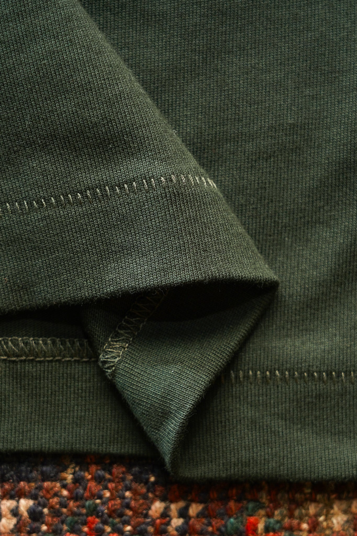 Merz B. Schwanen 2M06 Machine Refined Long Sleeve Henley - Forest