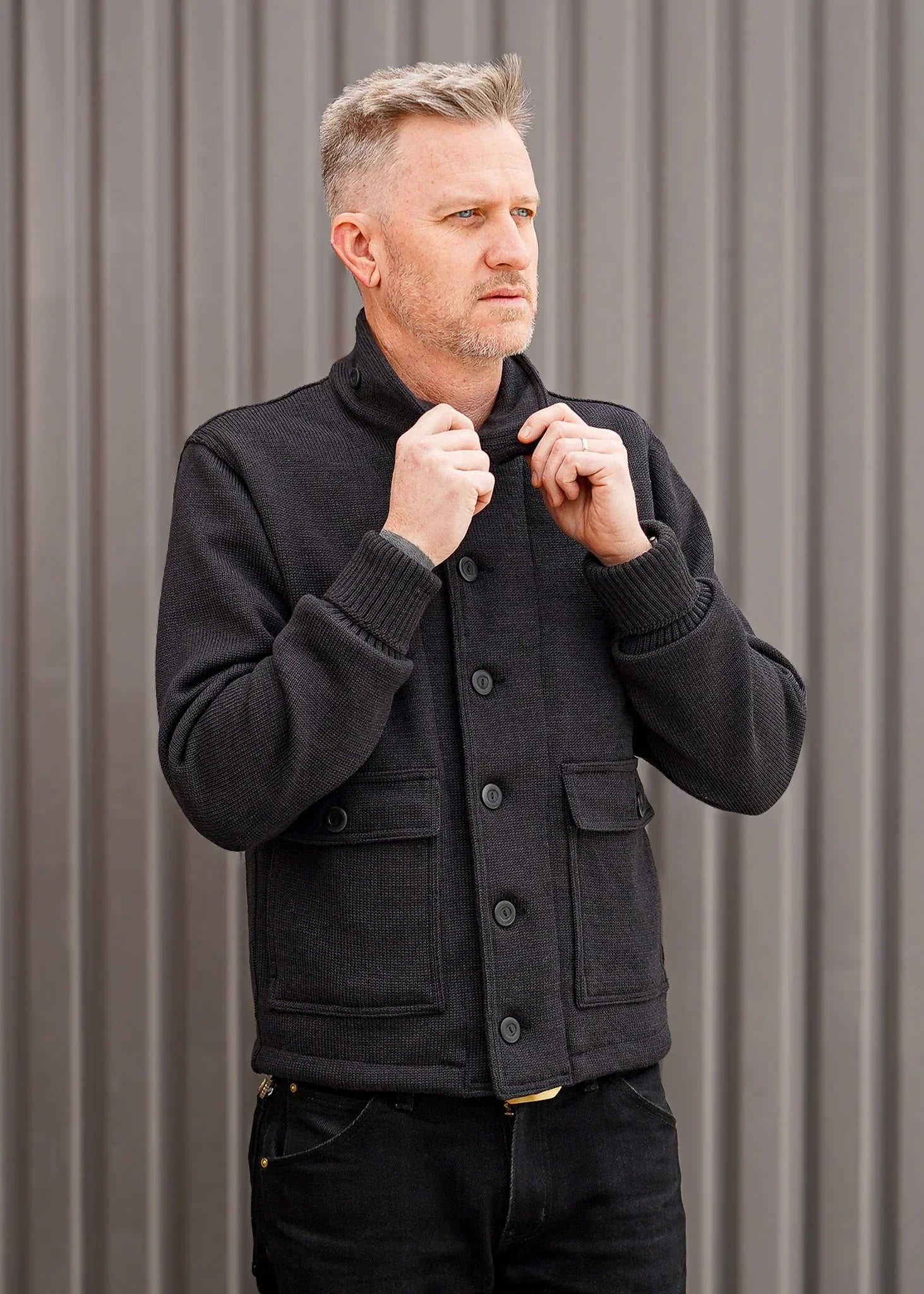 Dehen 1920 1920 Sweater Dehen 1920 Shawl Sweater Coat Loden