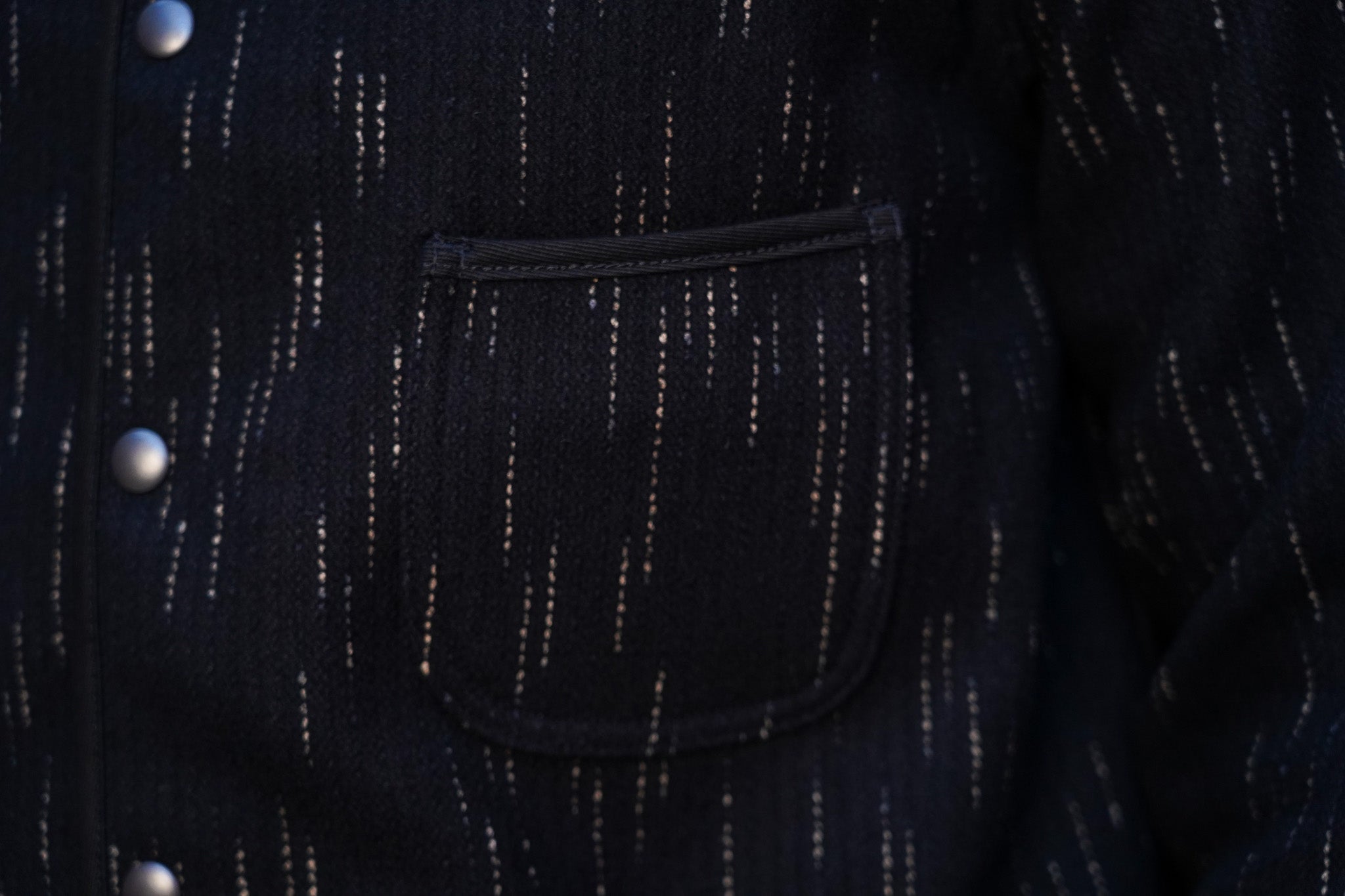 Studio D'Artisan 4616 Kasuri-Dyed Beach Cloth Jacket