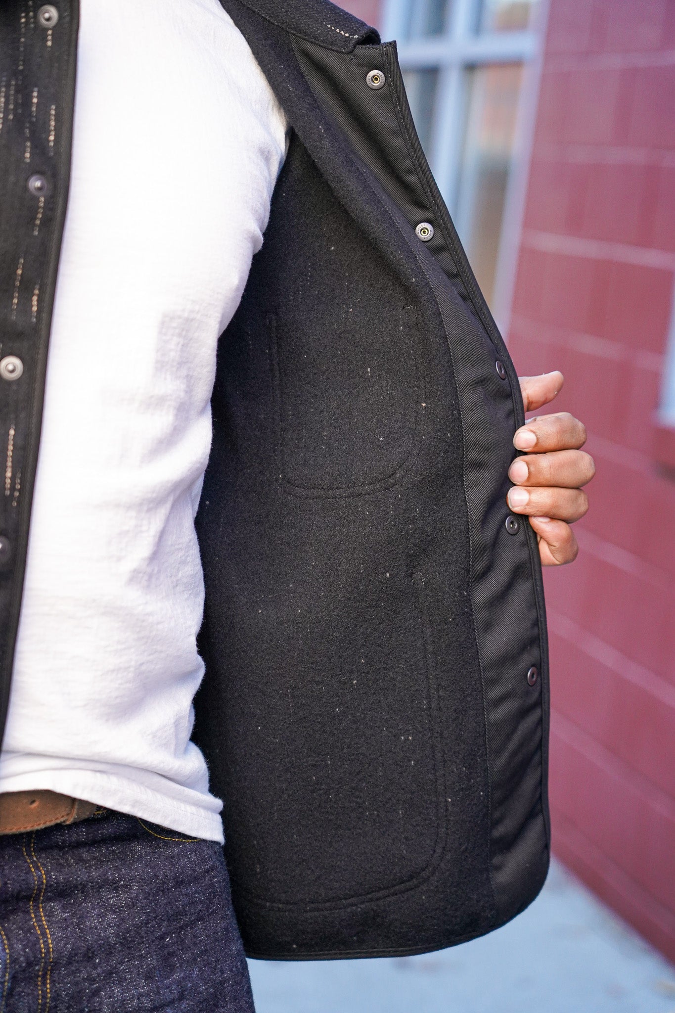 Studio D'Artisan 4616 Kasuri-Dyed Beach Cloth Jacket