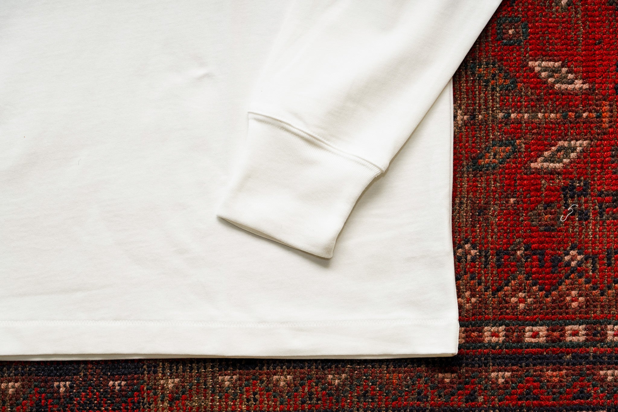 Merz B. Schwanen 2M15LS Machine Refined Long Sleeve T-Shirt - White
