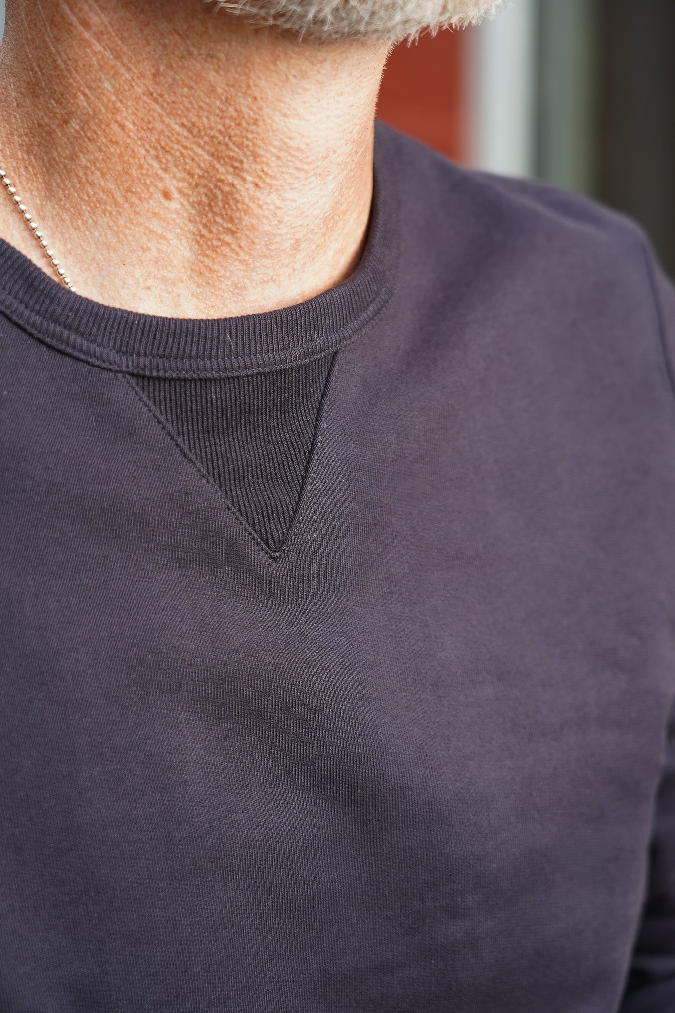 Merz b. Schwanen 3S48 Loopwheeled Classic Fit Heavyweight Sweatshirt - Dark Navy