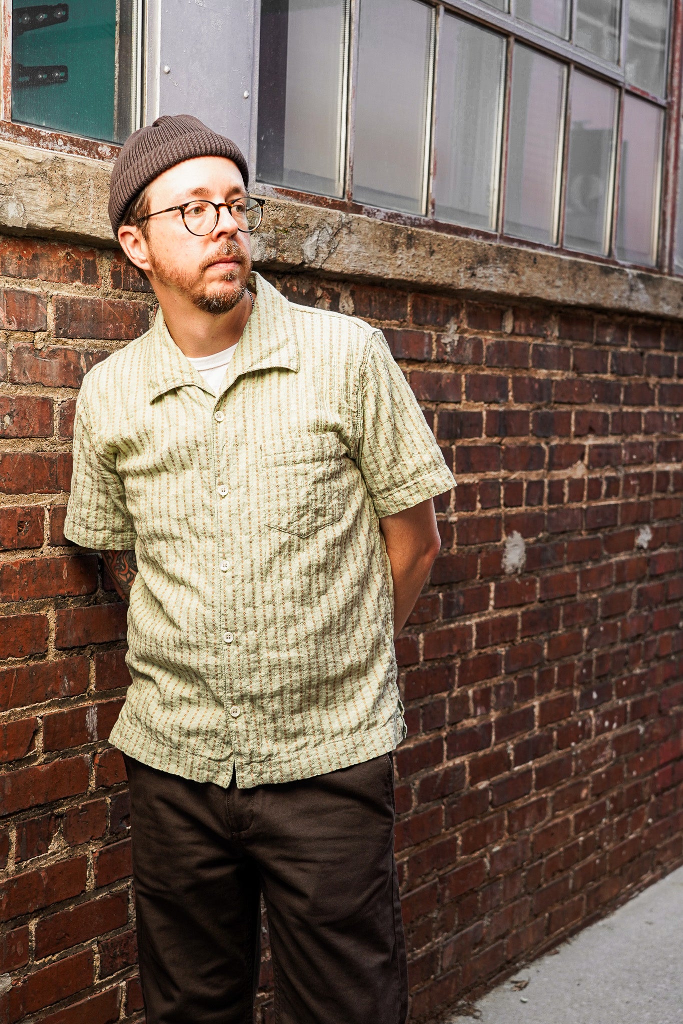 Freenote Cloth Cayucos Shirt - Jacquard Sage