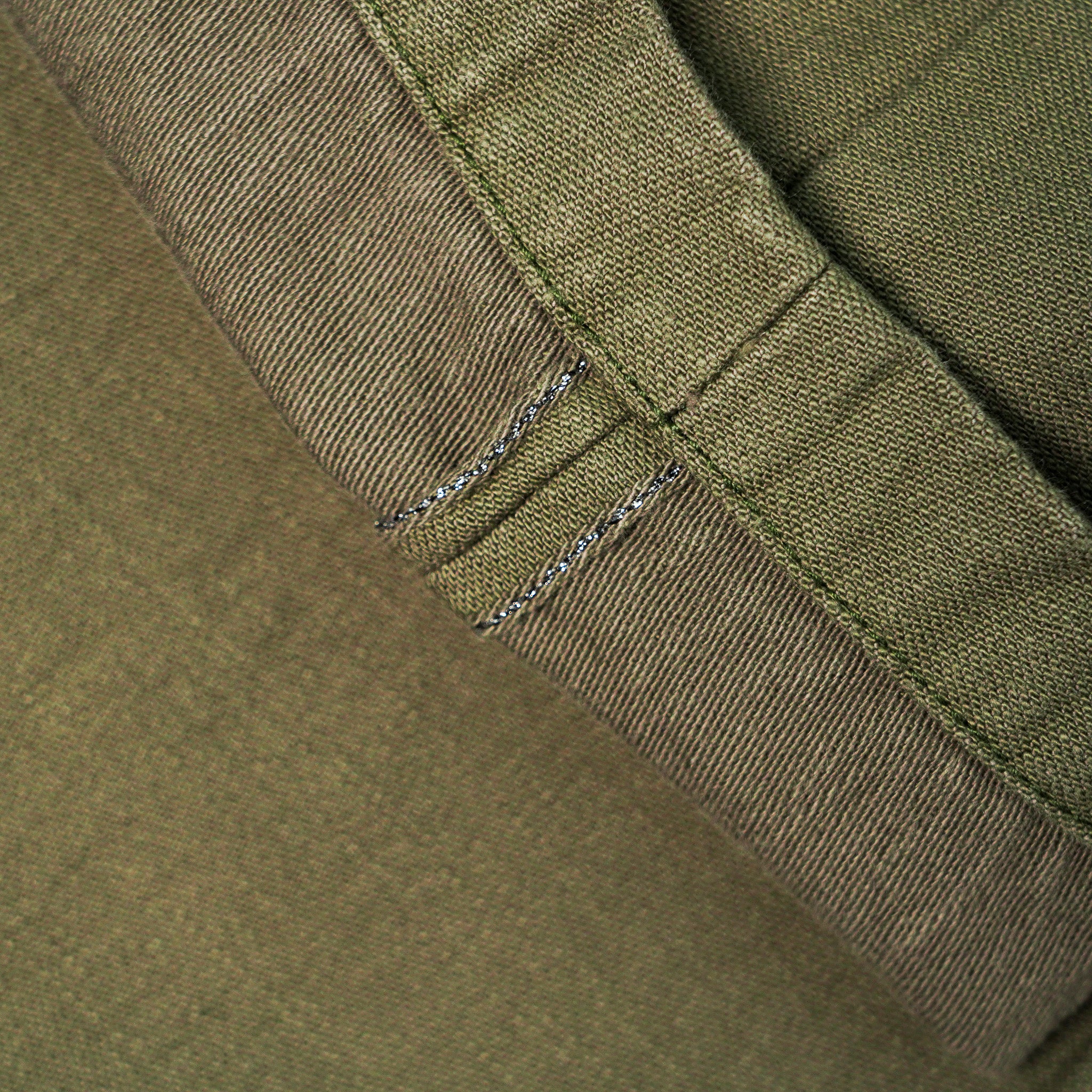 Samurai SJ42BP 15oz Heavy Back Satin Trousers - Olive