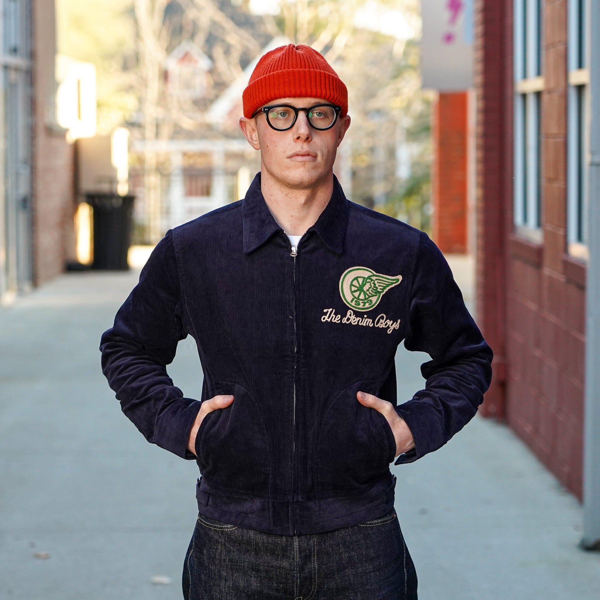 Studio D'Artisan 4625 Corduroy Racing Jacket - Navy – Guilty Party