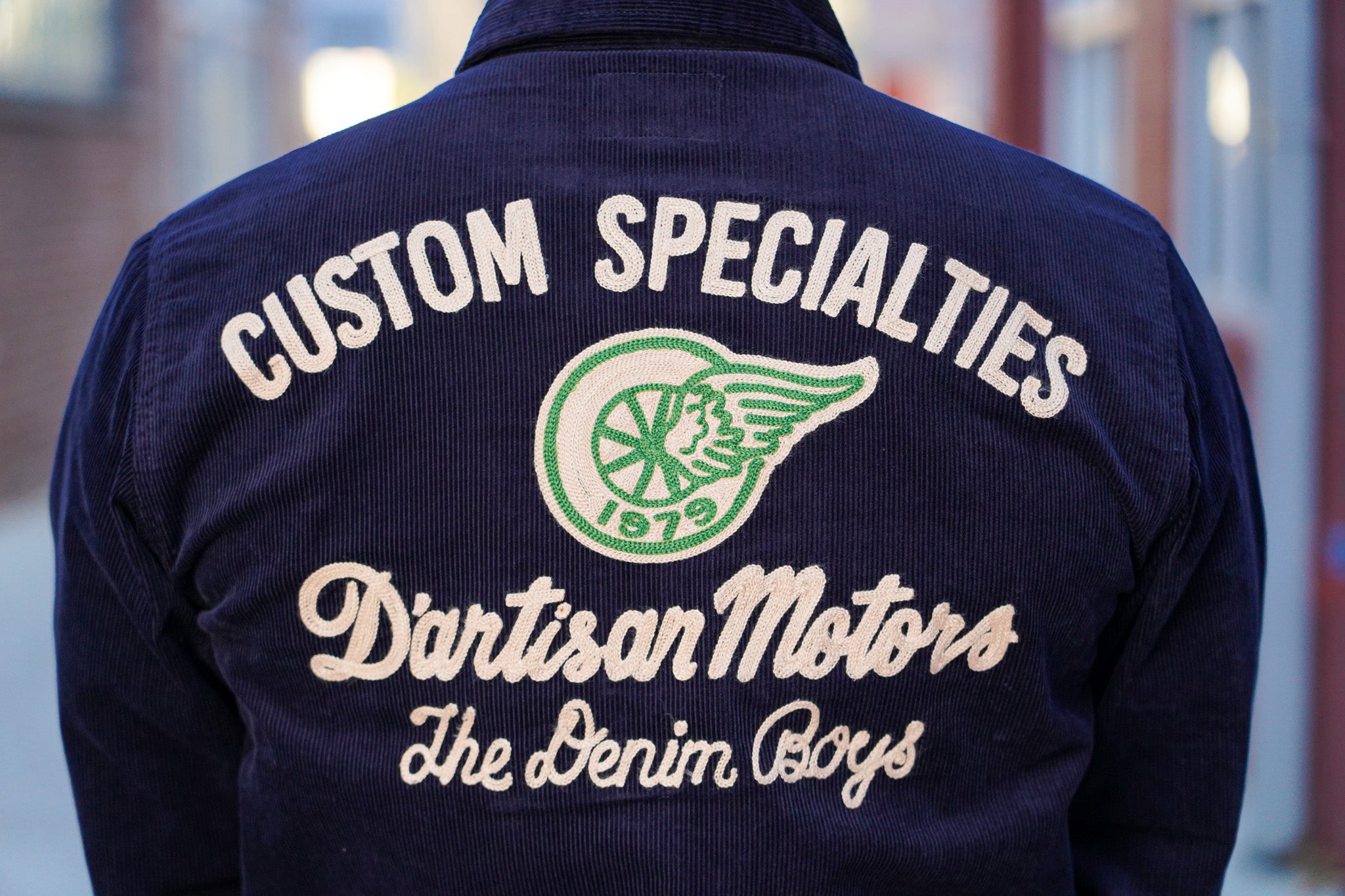 Studio D'Artisan 4625 Corduroy Racing Jacket - Navy