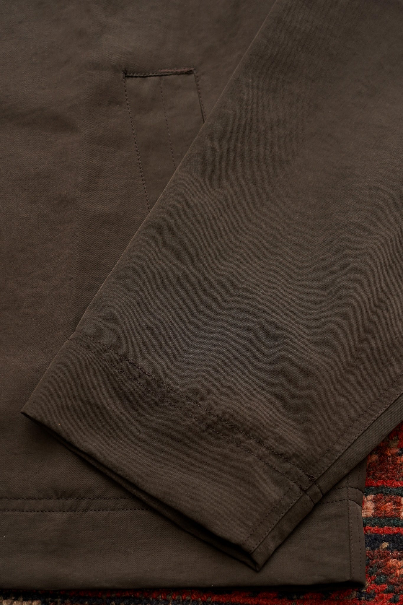 3sixteen Club Jacket - Brown Wrinkle Nylon