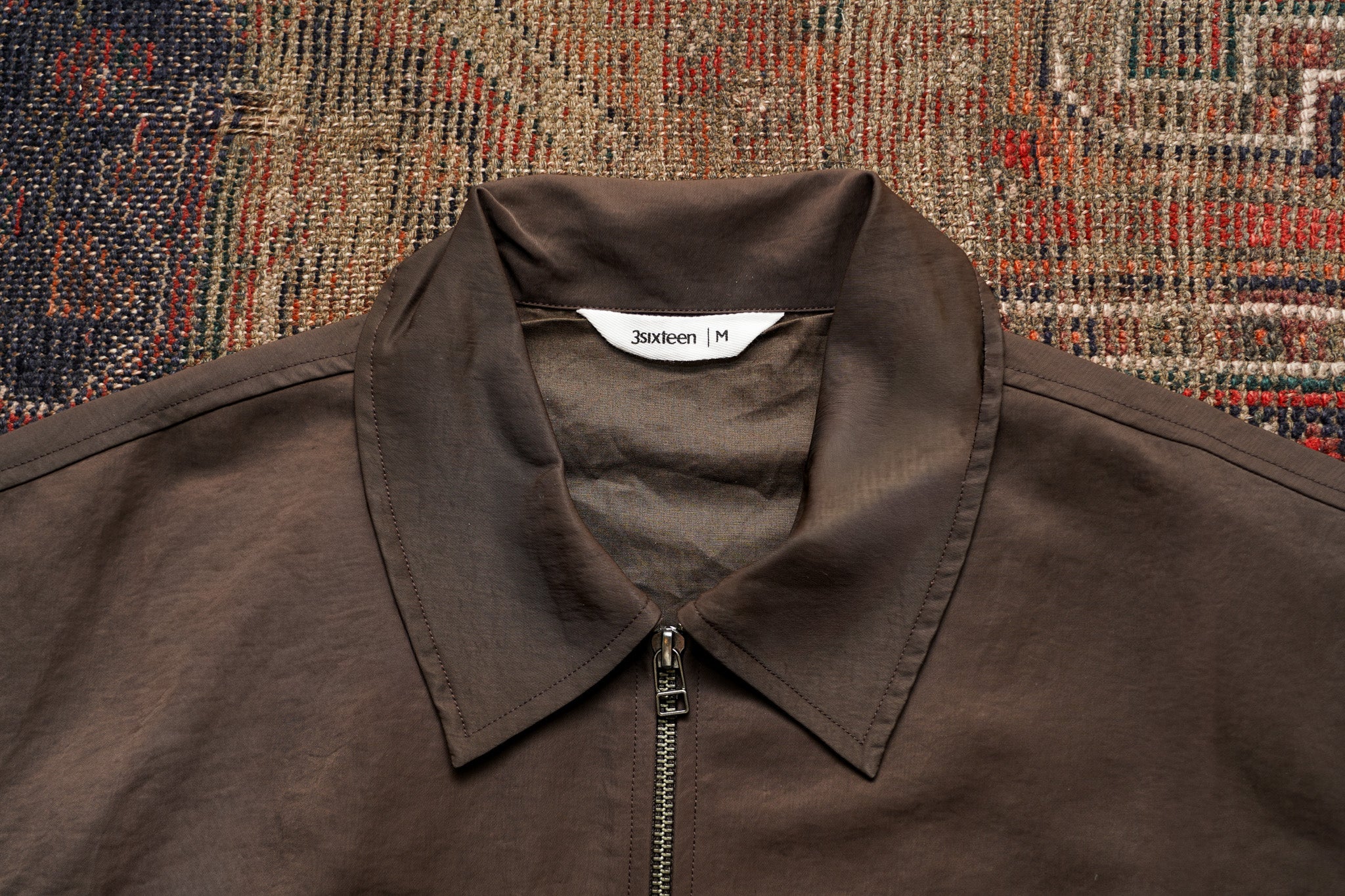 3sixteen Club Jacket - Brown Wrinkle Nylon