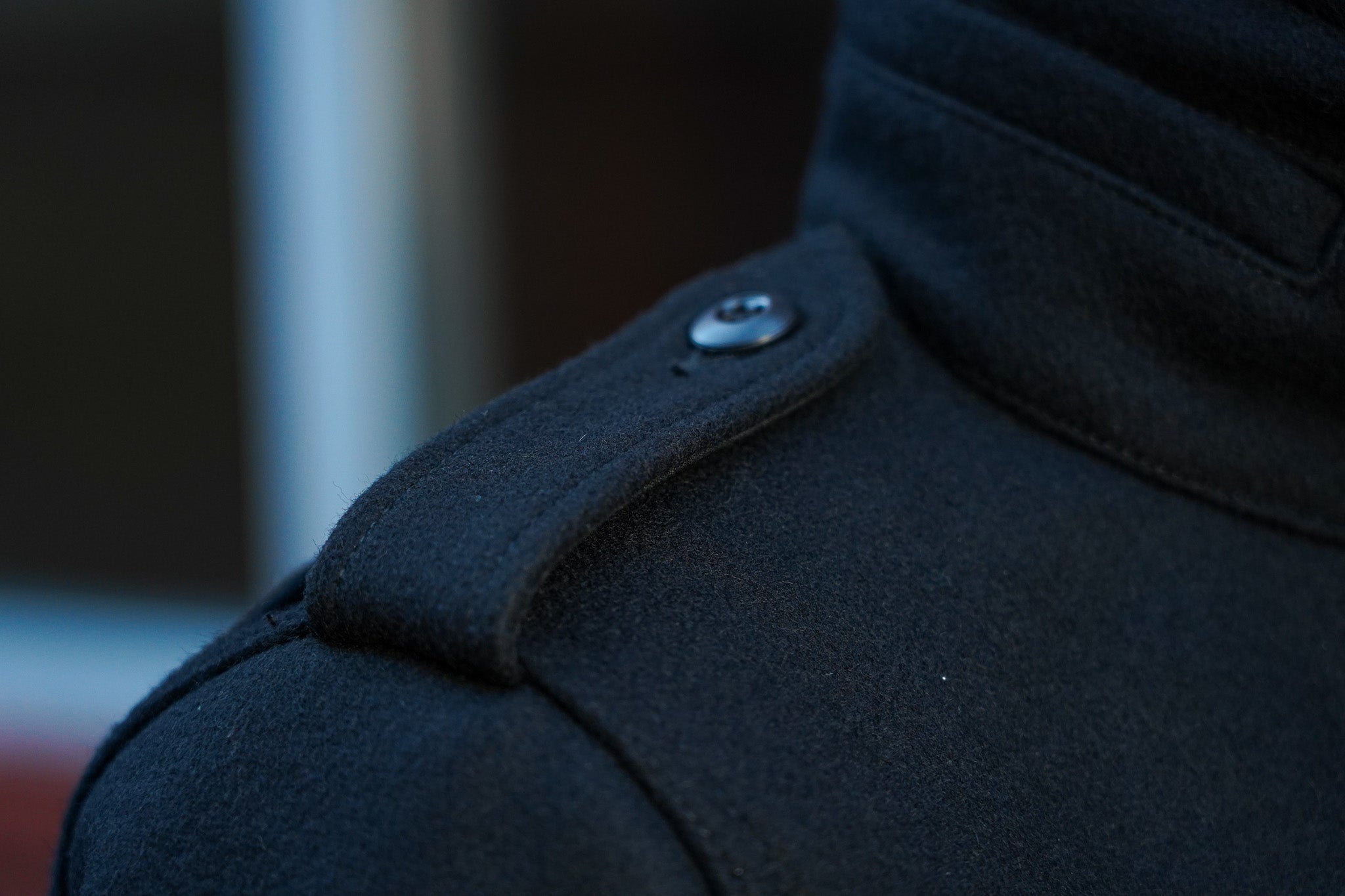 Iron Heart IHM-49-BLK 21oz Melton Wool M65 Field Jacket - Black