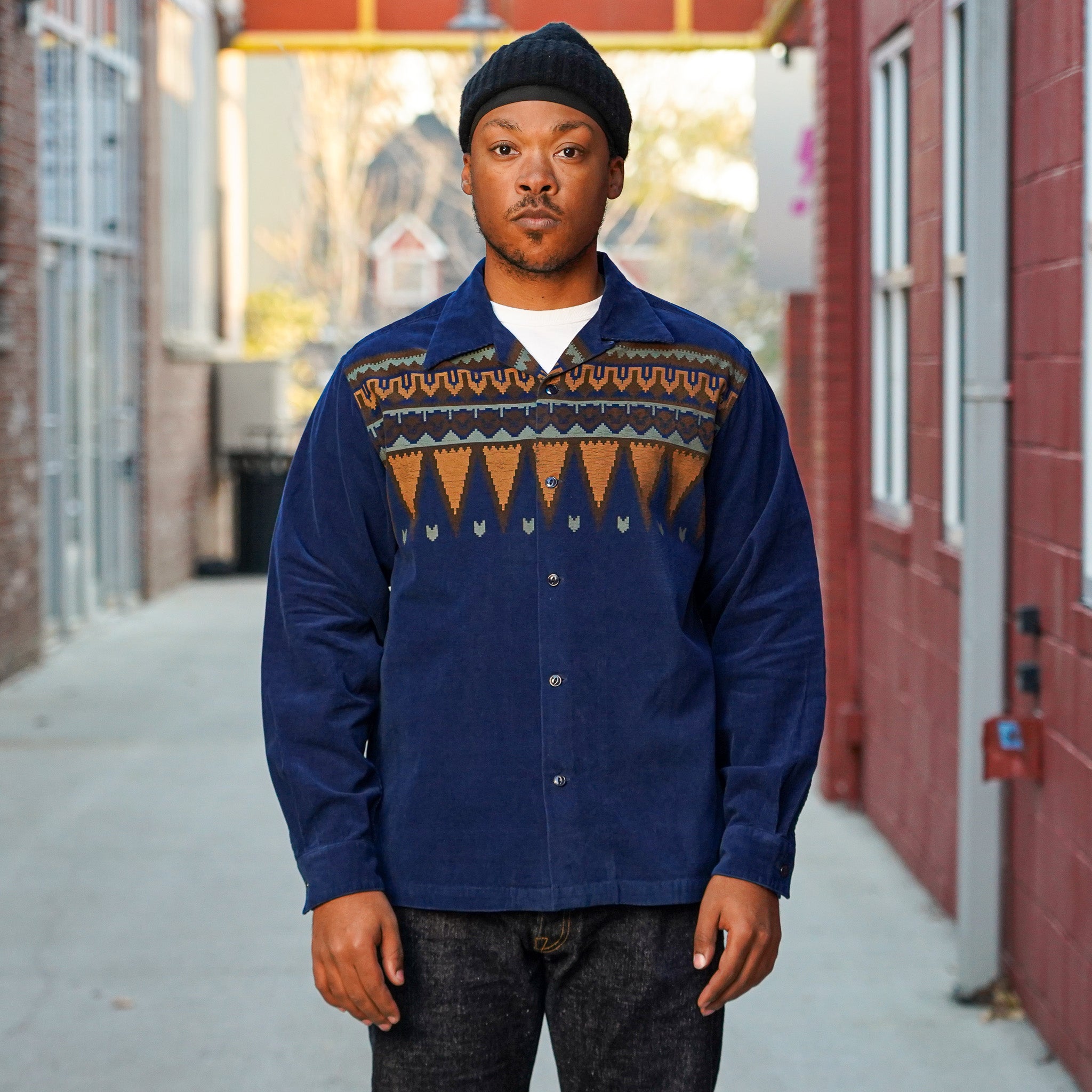 Studio D'Artisan 5731 Native Corduroy Shirt - Indigo – Guilty Party